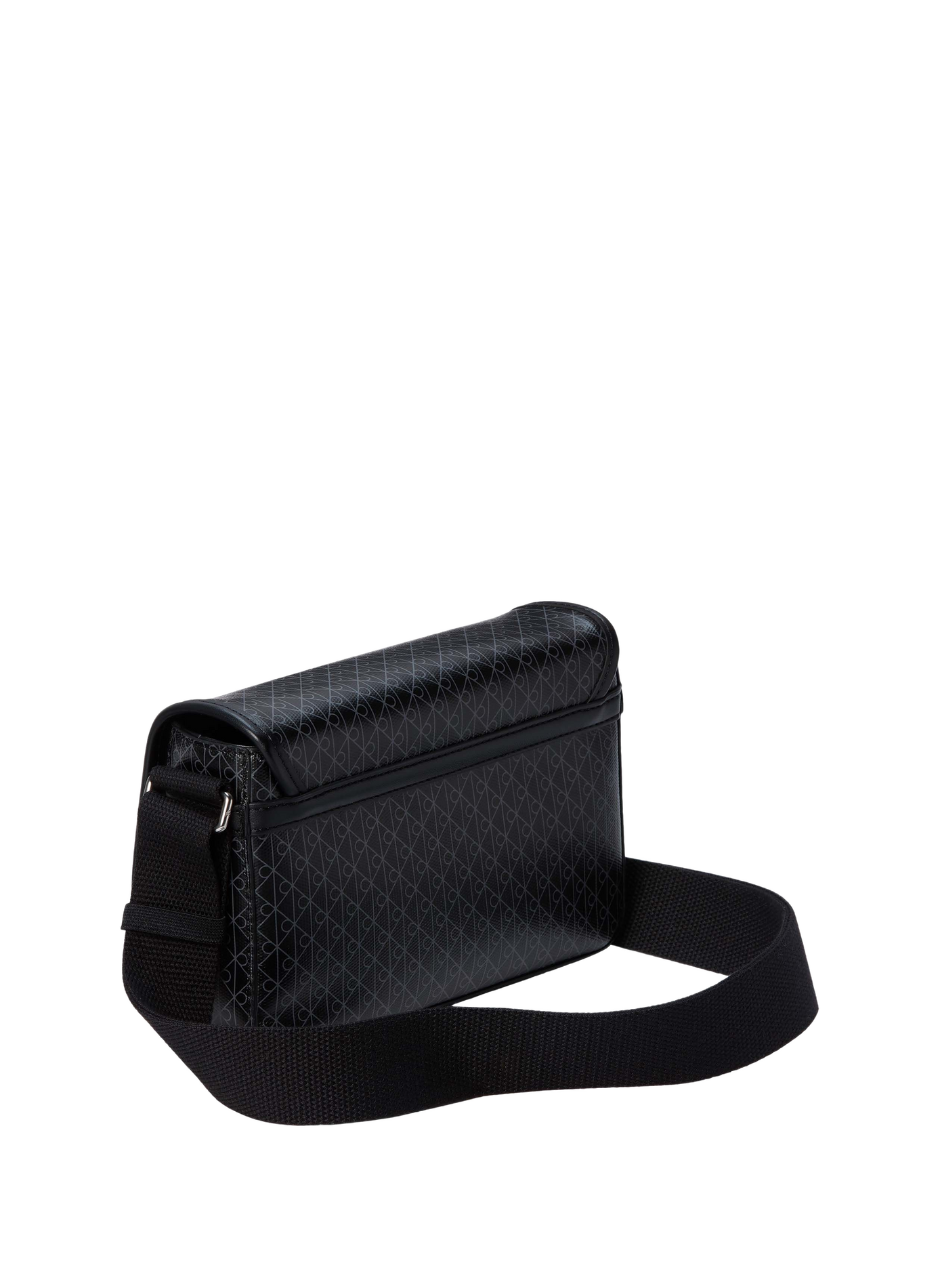 Monogram print shoulder bag CALVIN KLEIN Black