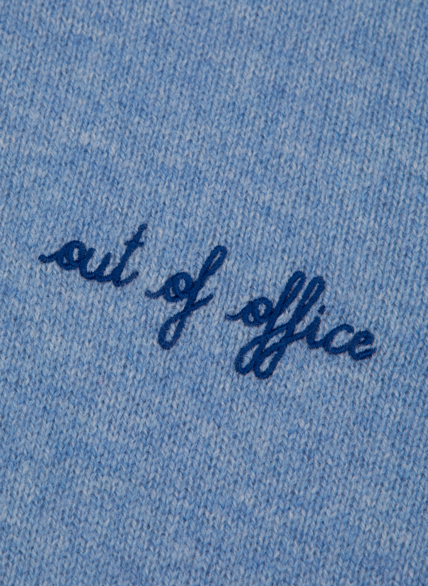 Pull droit col montant en laine MAISON LABICHE Bleu