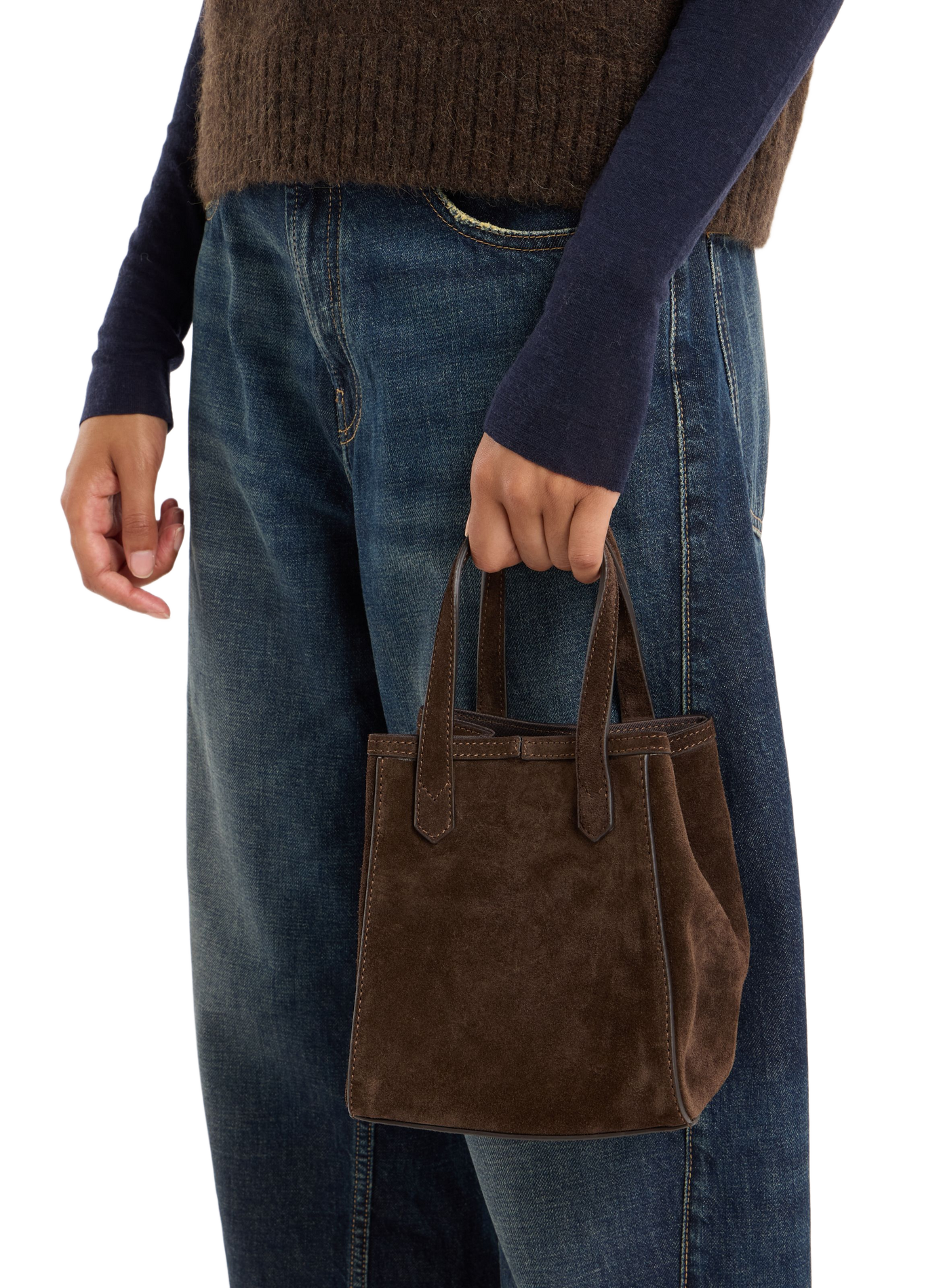 Sac à main en cuir SAISON 1865 Marron