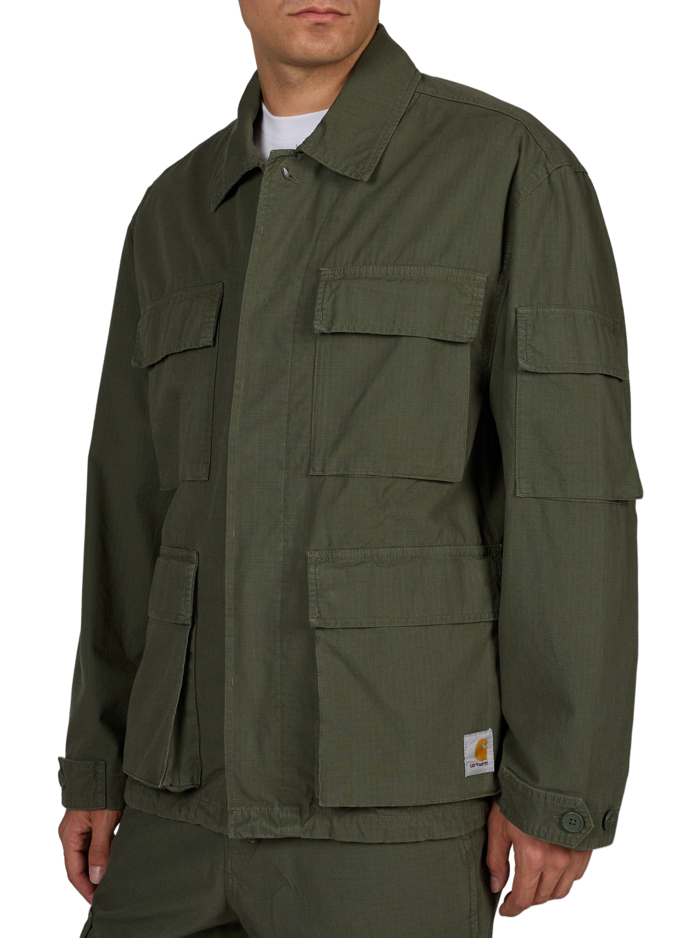 Veste cargo Mandelson en coton CARHARTT WIP Vert