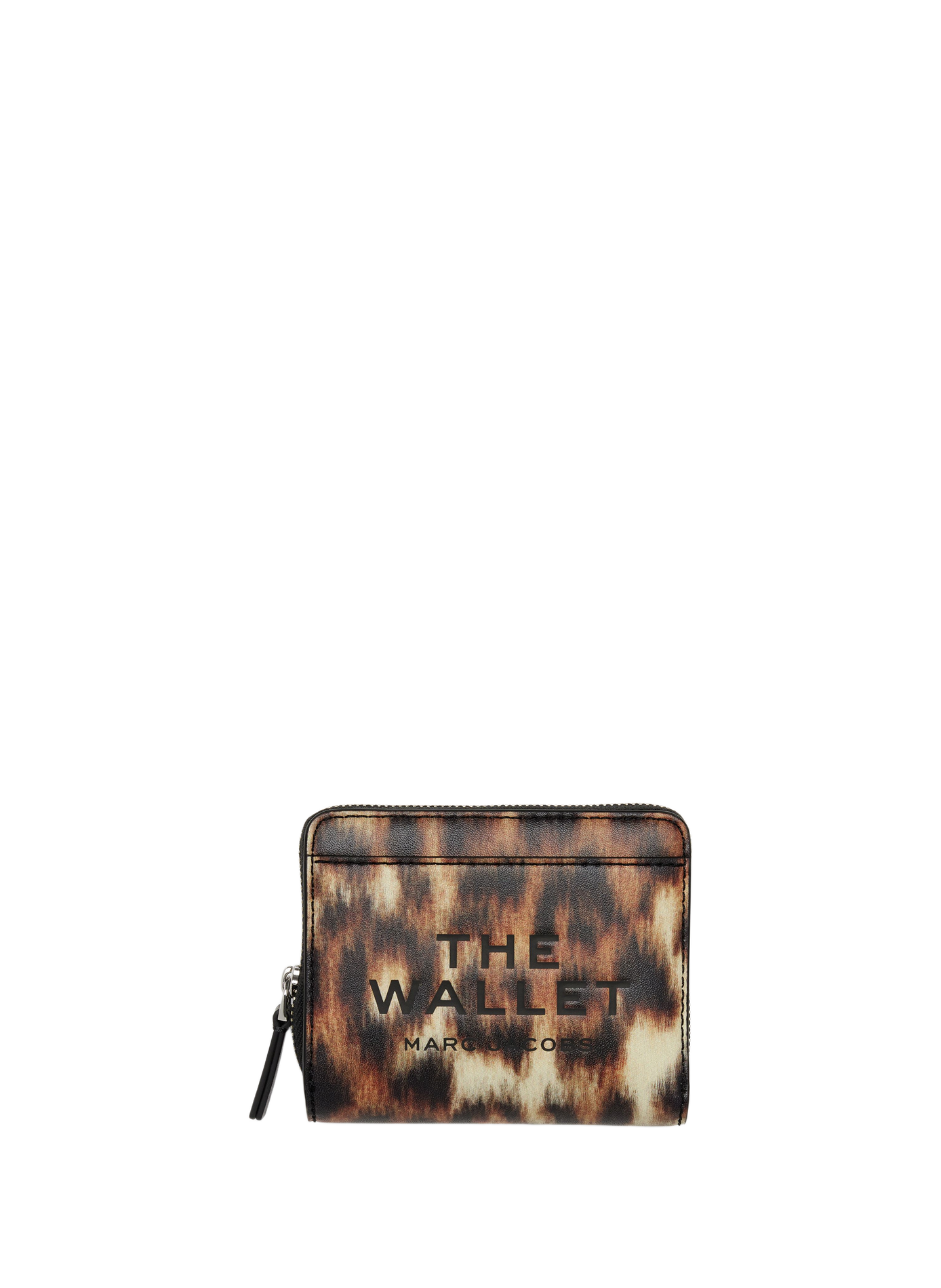 Portfeuille The Mini Compact imprimé en cuir MARC JACOBS Marron