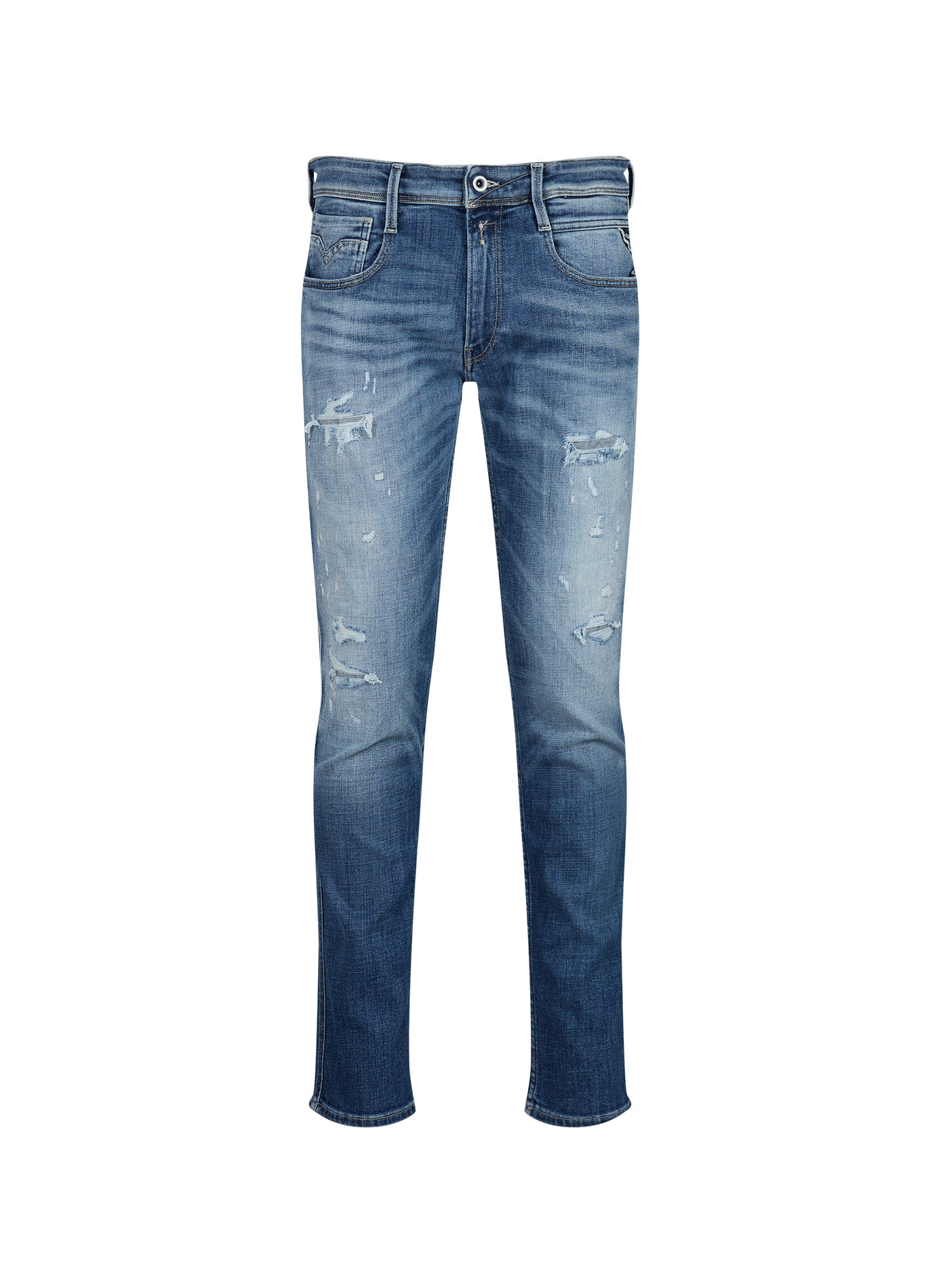 Cotton-blend skinny jeans REPLAY Blue