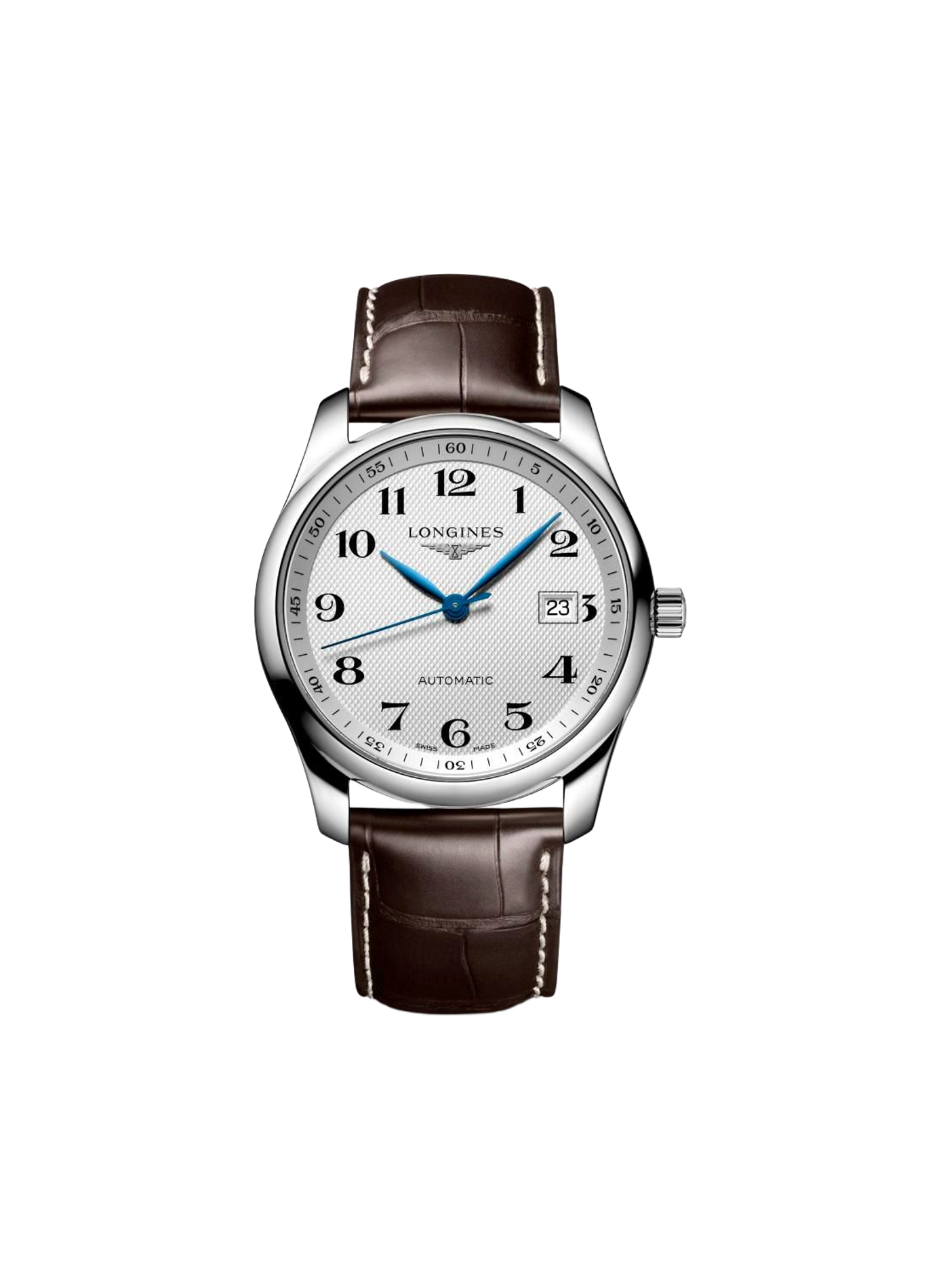 Montre automatique The Longines Master Collection en cuir LONGINES Blanc
