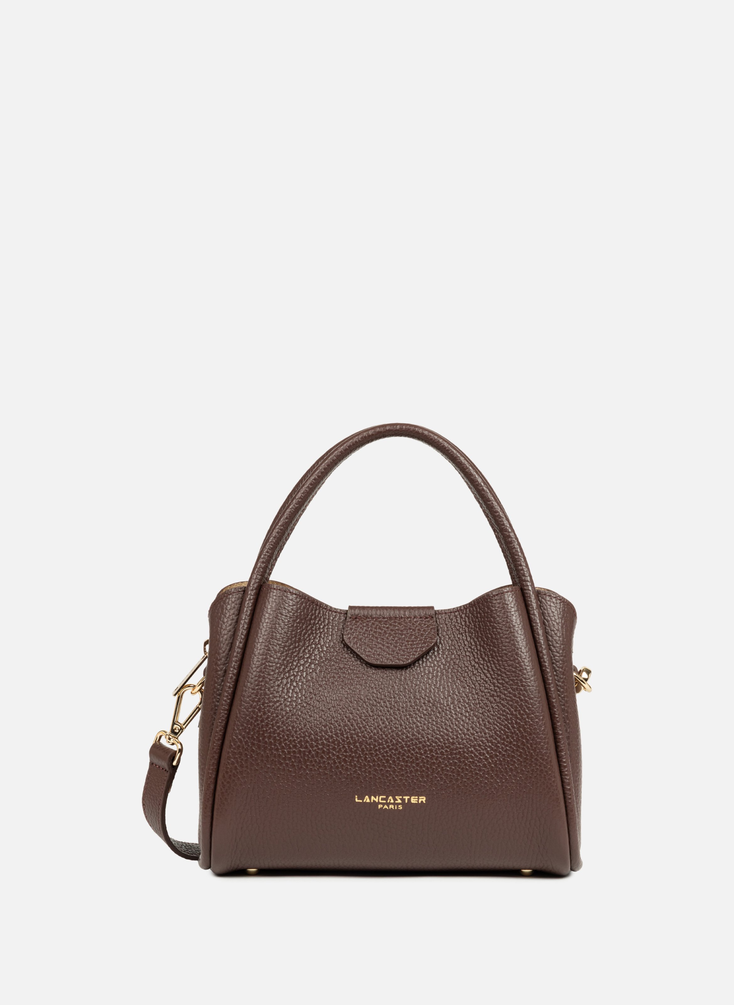 Small handbag - ida double  Marron - in - or pâle