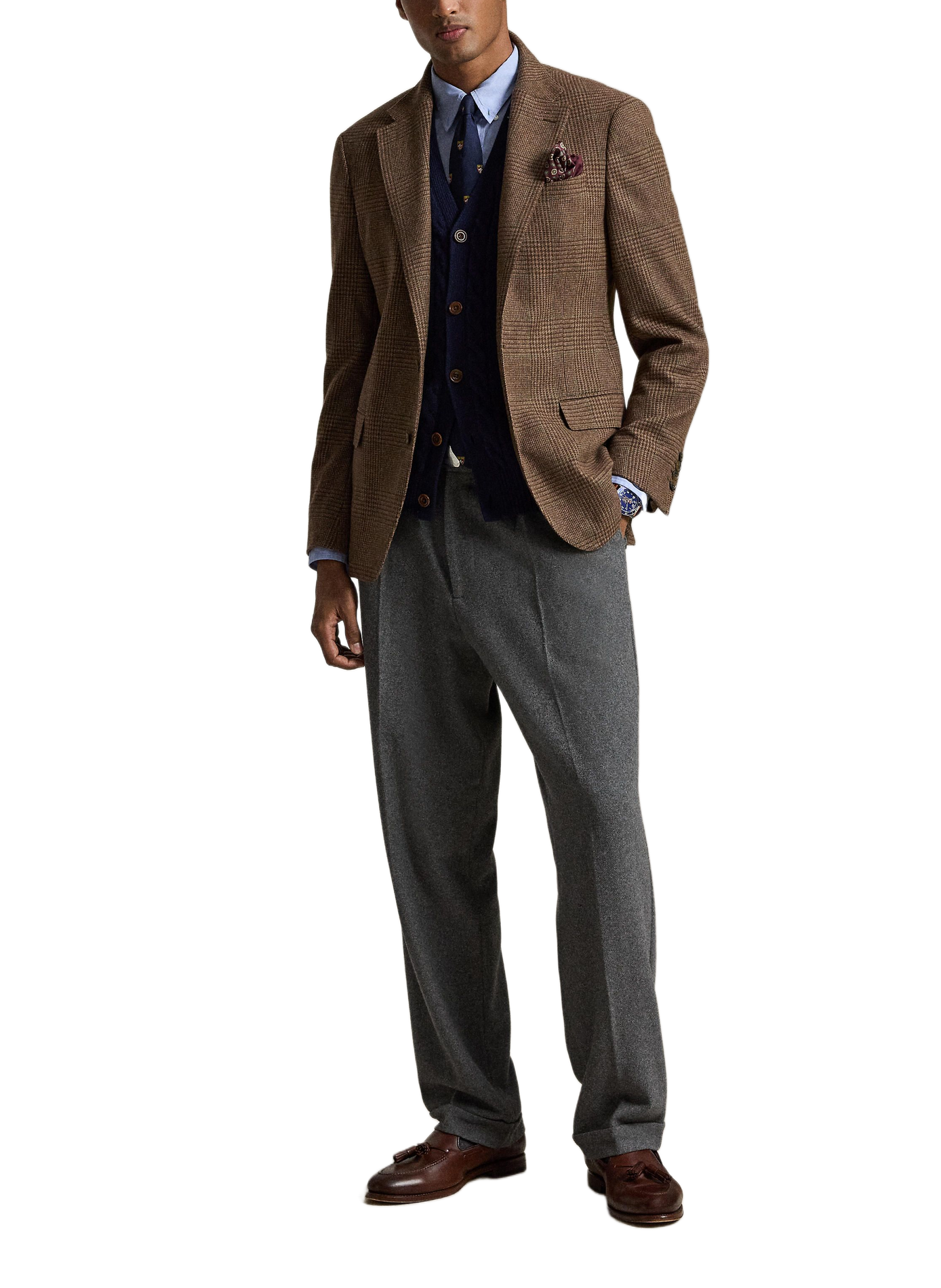 Blazer cintré en laine mélangée POLO RALPH LAUREN Beige