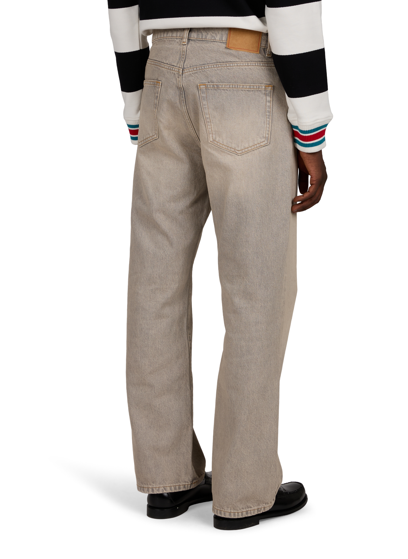 Relaxed straight-leg cotton jeans JEANERICA DENIM Blue