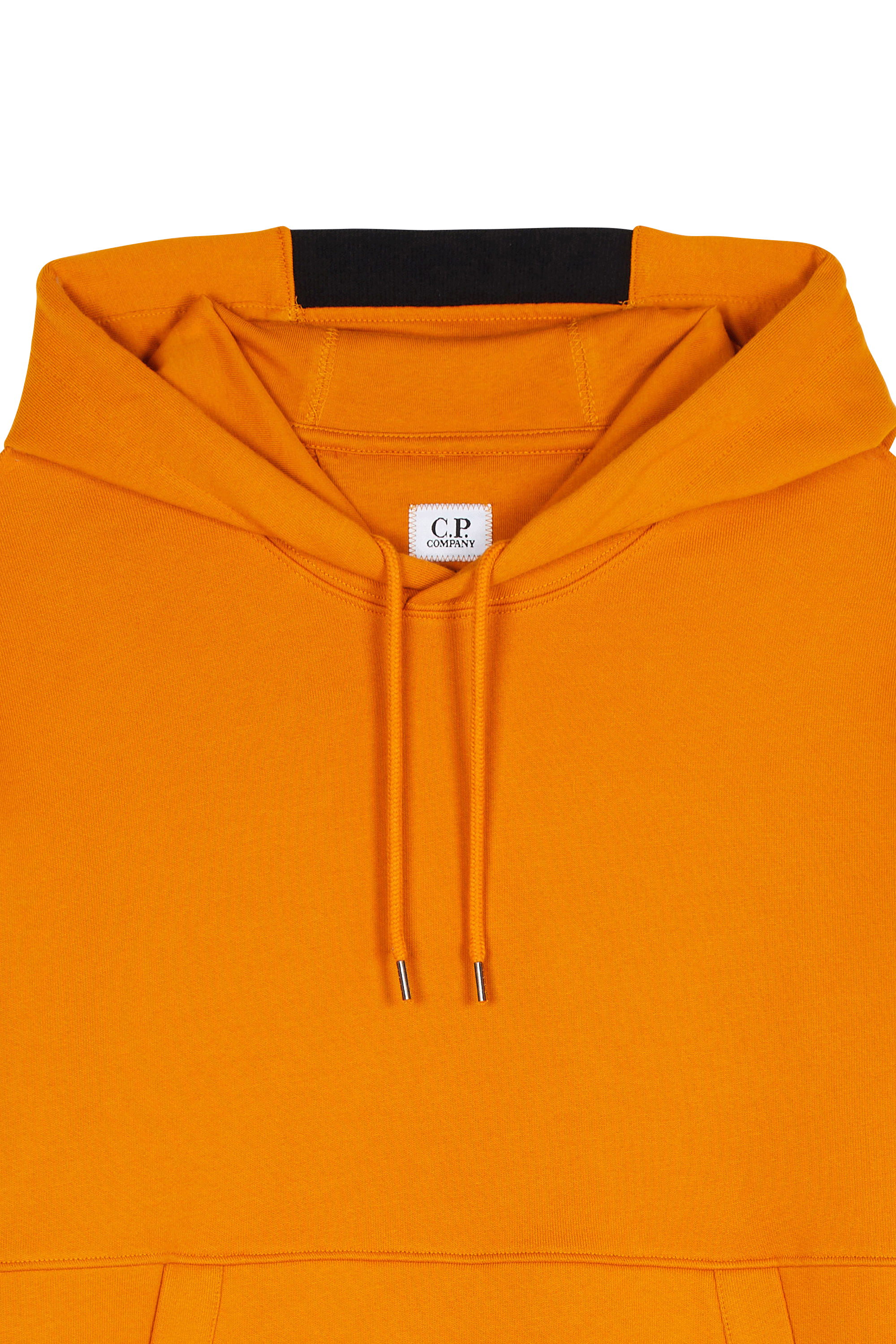 Hoodie diagonal raised fleece hooded lens sweatshirt CP COMPANY Orange