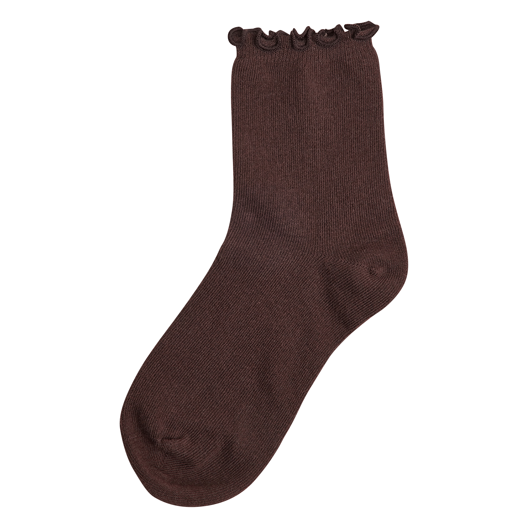 Chaussettes brodées florian JONAK Marron