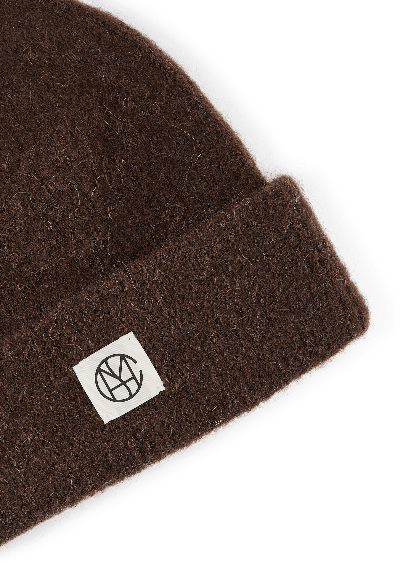 Einfarbige Hope Icon Beanie mit Umschlag MSCH Braun