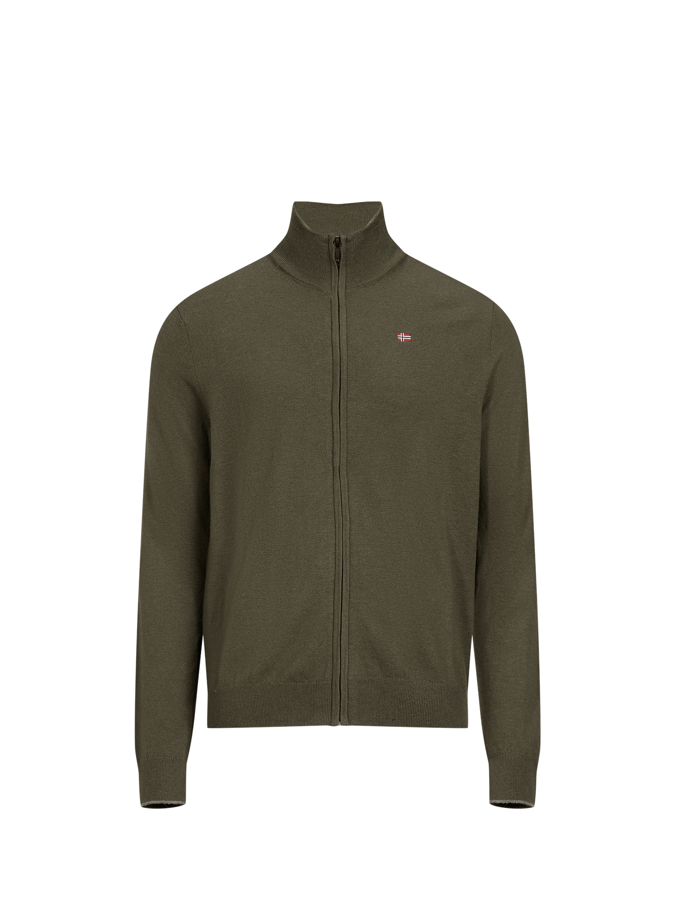 Wool zip sweatshirt  NAPAPIJRI Khaki