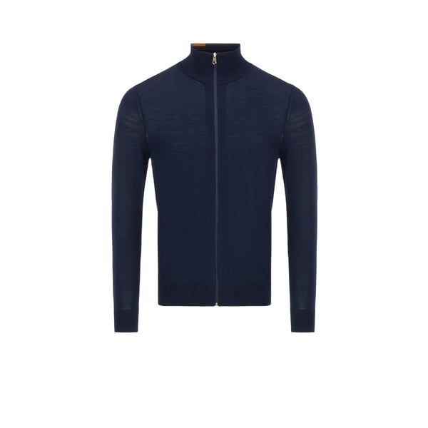 Cardigan zippé en laine