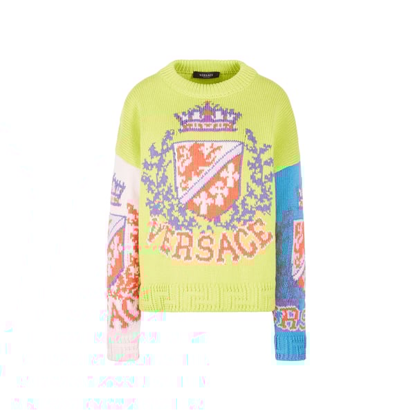 Pull à logo en coton