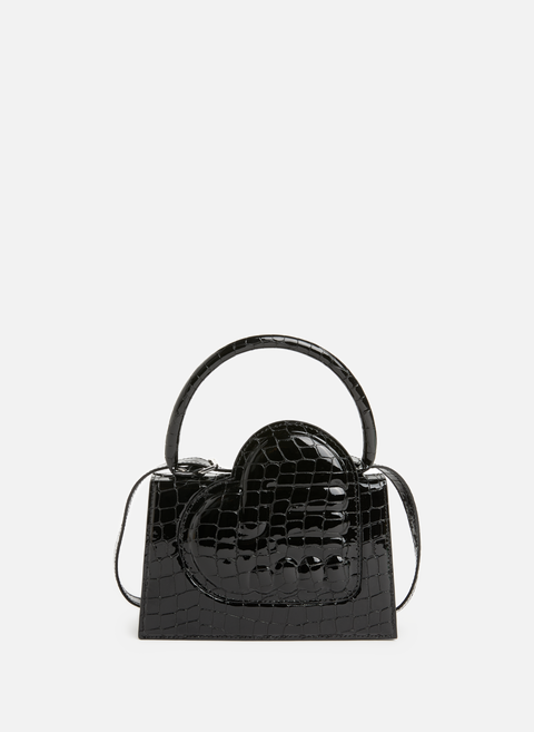 Black leather handbagESTER MANAS 