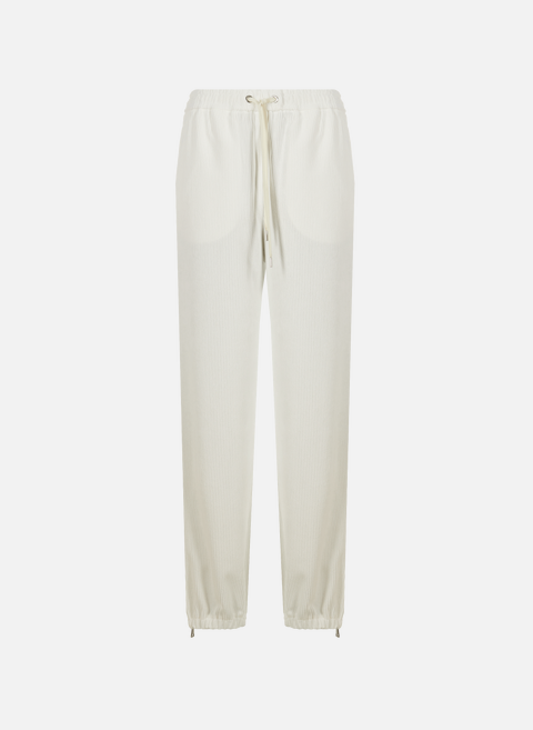 Ribbed joggers WhiteMONCLER 