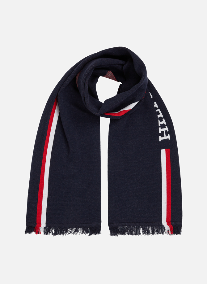 Cotton and wool-blend scarf TOMMY HILFIGER