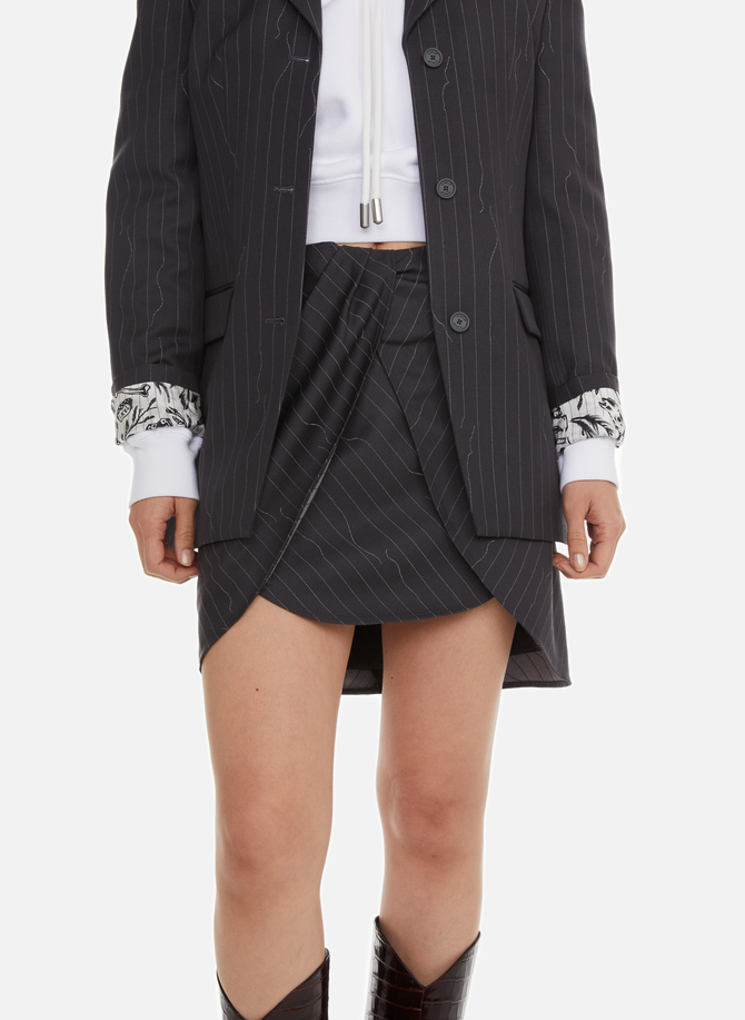 Striped mini skirt  OFF-WHITE