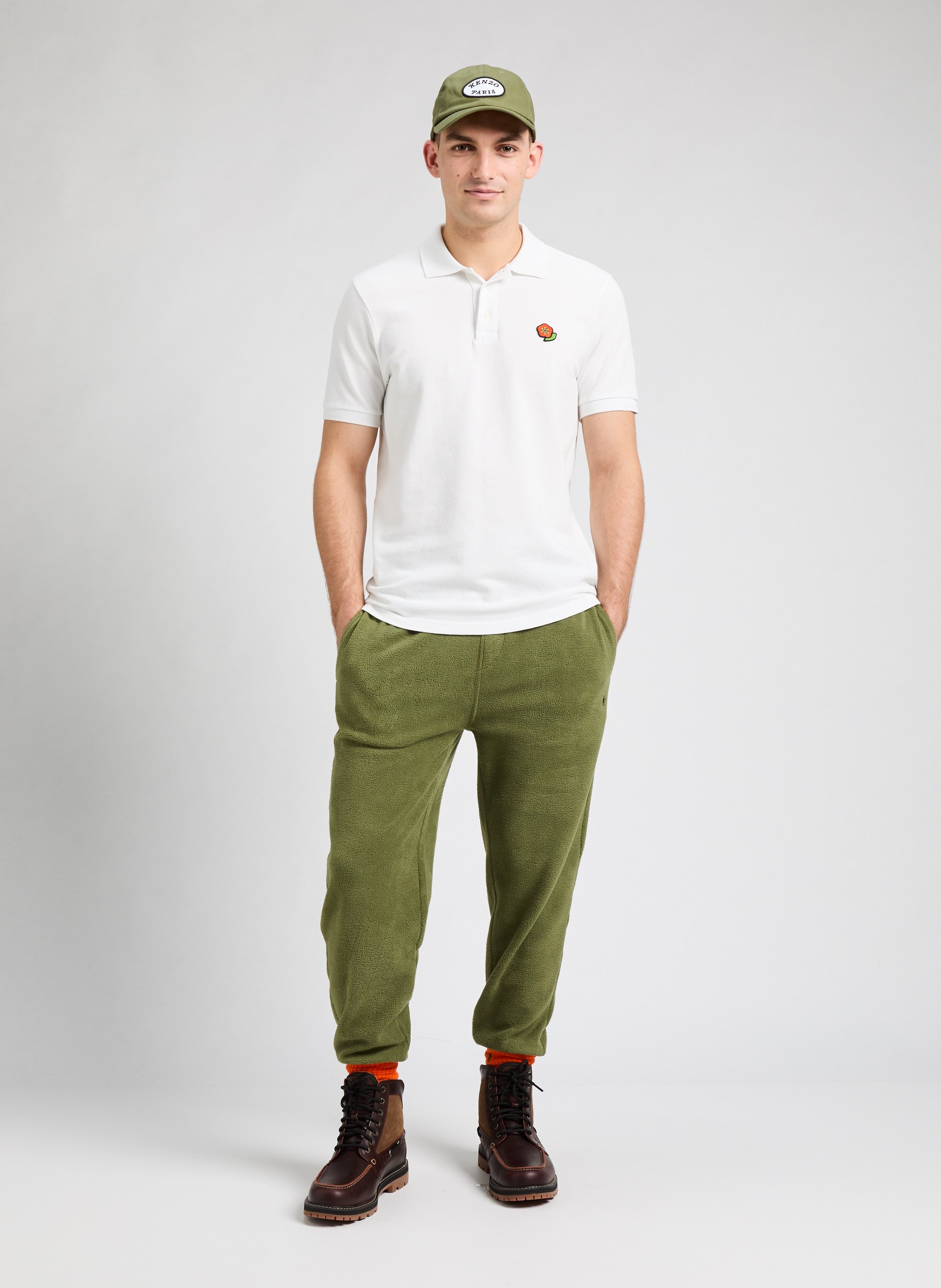 Embroidered Pop Polo KENZO White