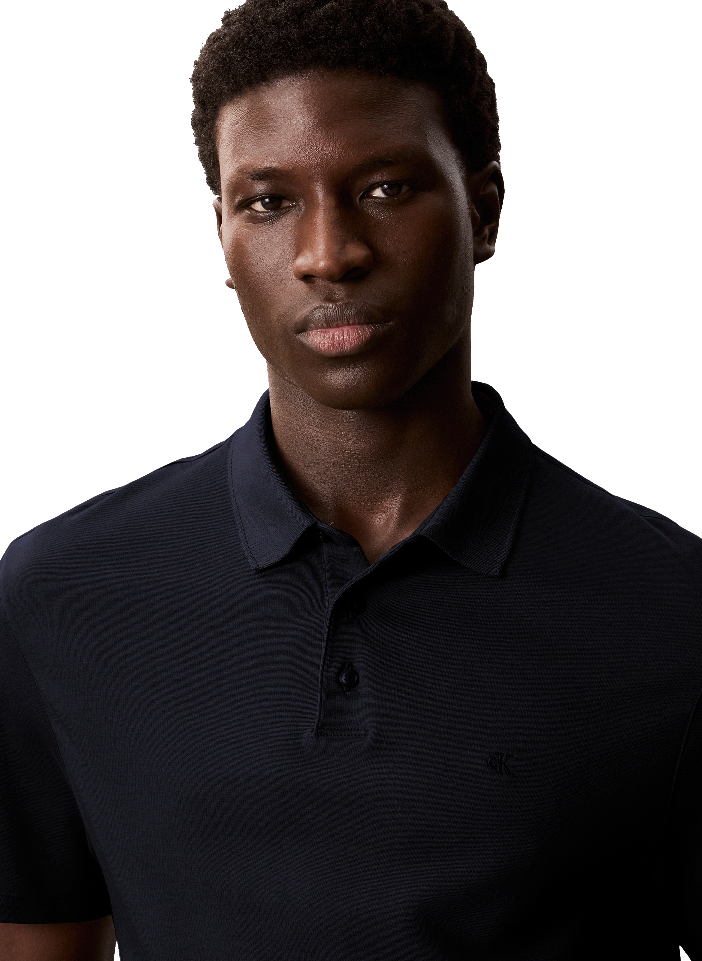 Polo en coton CALVIN KLEIN Bleu