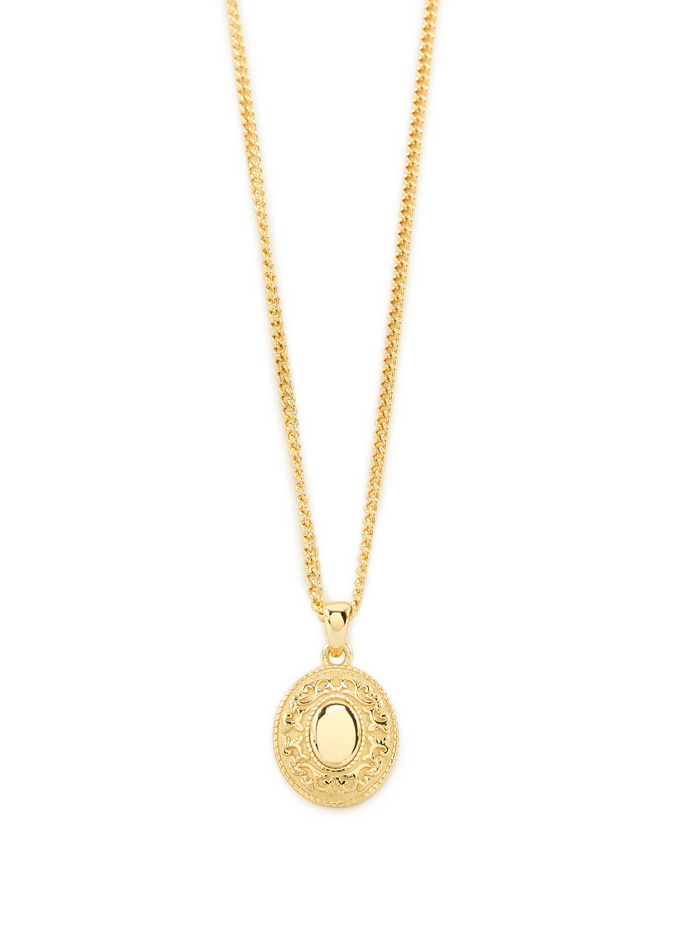 Gold-plated Silver Saloon Necklace SERGE DENIMES Golden
