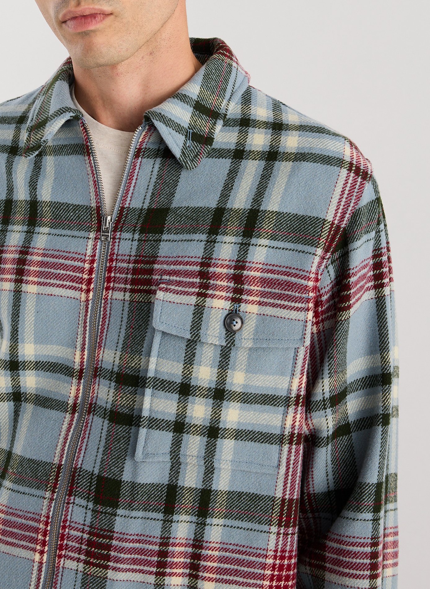 Surchemise à carreaux en laine  CLOSED Bleu