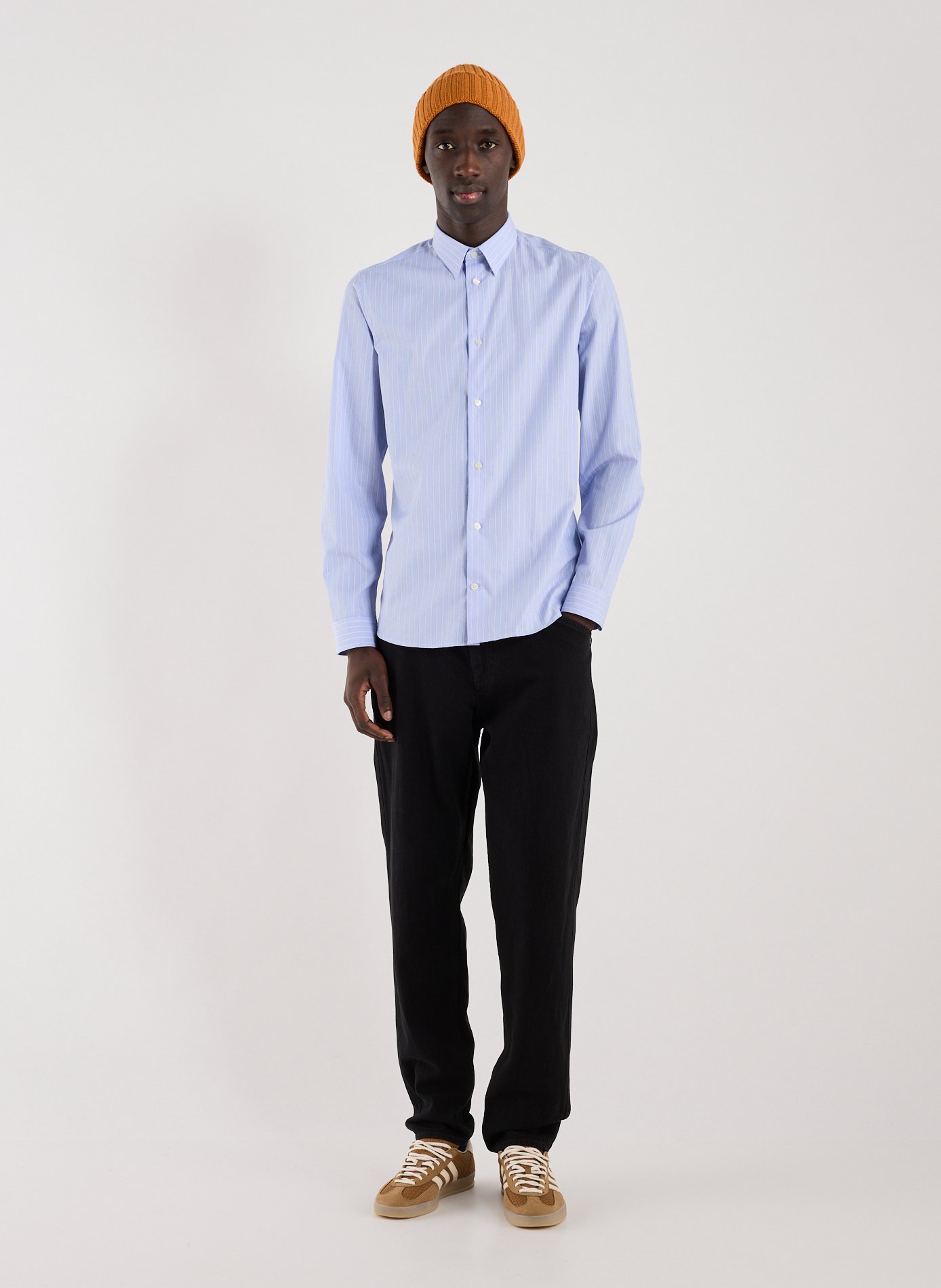 Cotton shirt AU PRINTEMPS PARIS Blue