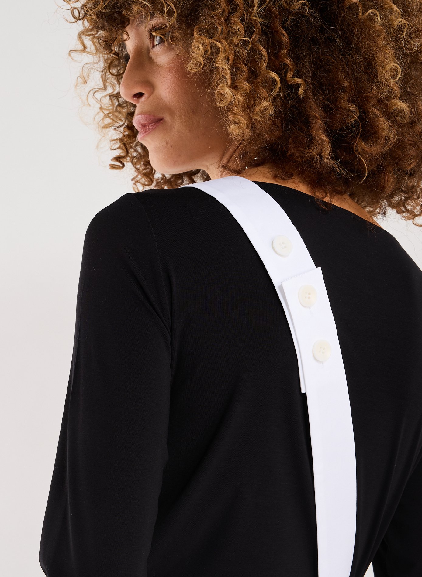 Jupe ample cargo en coton Blanc