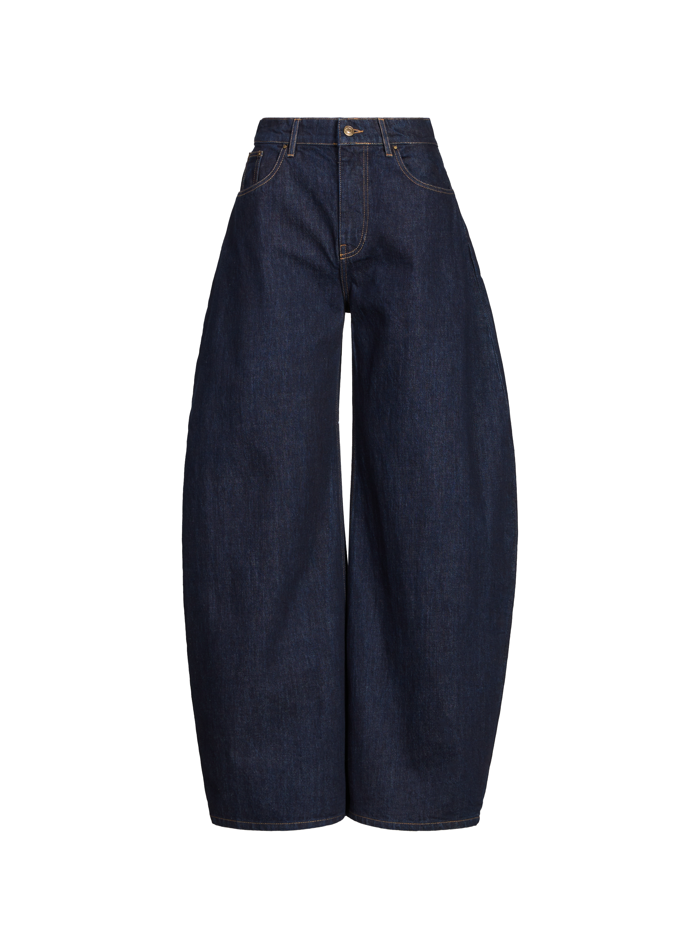 A.W.A.K.E. MODE Oversized cotton jeans Blue
