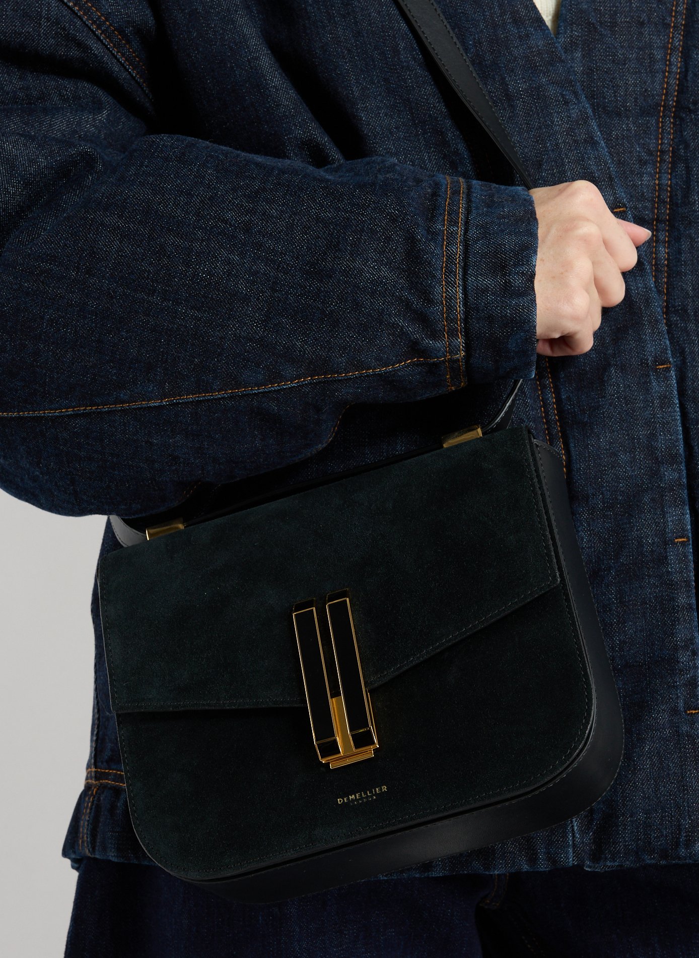 Vancouver leather handbag  DEMELLIER LONDON Black