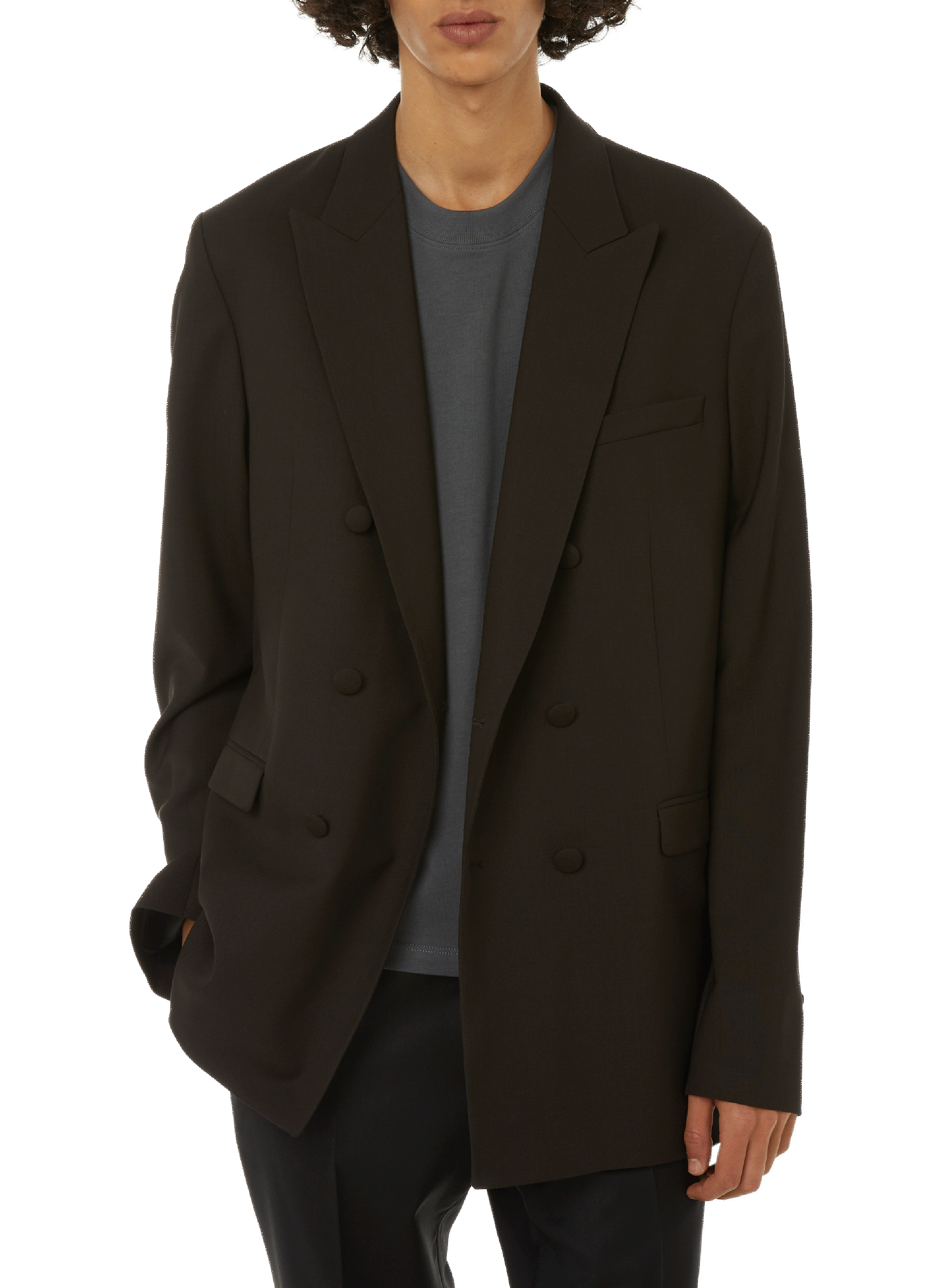 SAISON 1865 Houndstooth wool jacket Brown