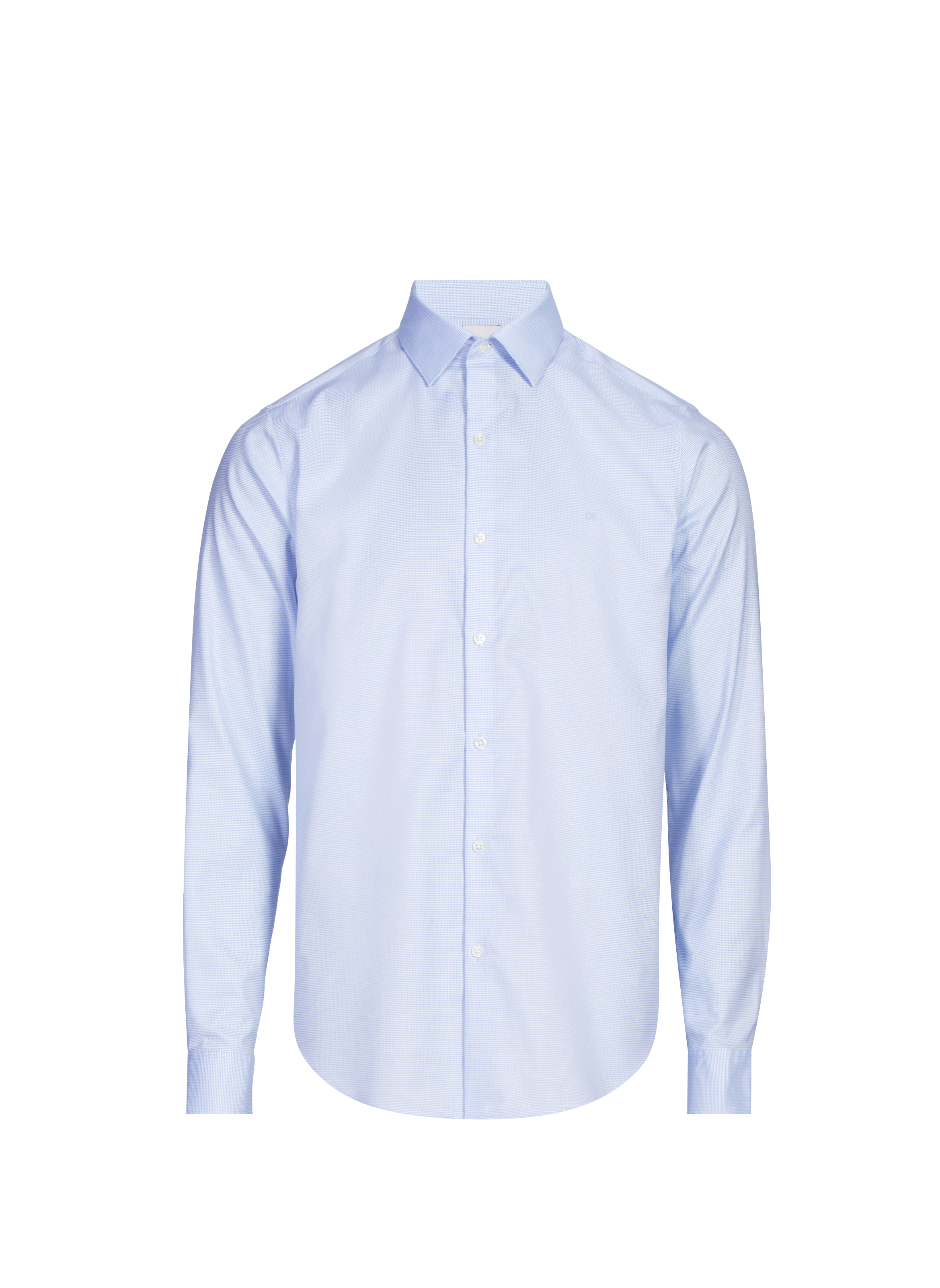 Chemise slim en coton mélangé CALVIN KLEIN Bleu