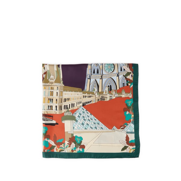 Foulard en soie à motif Foulard en soie à motif