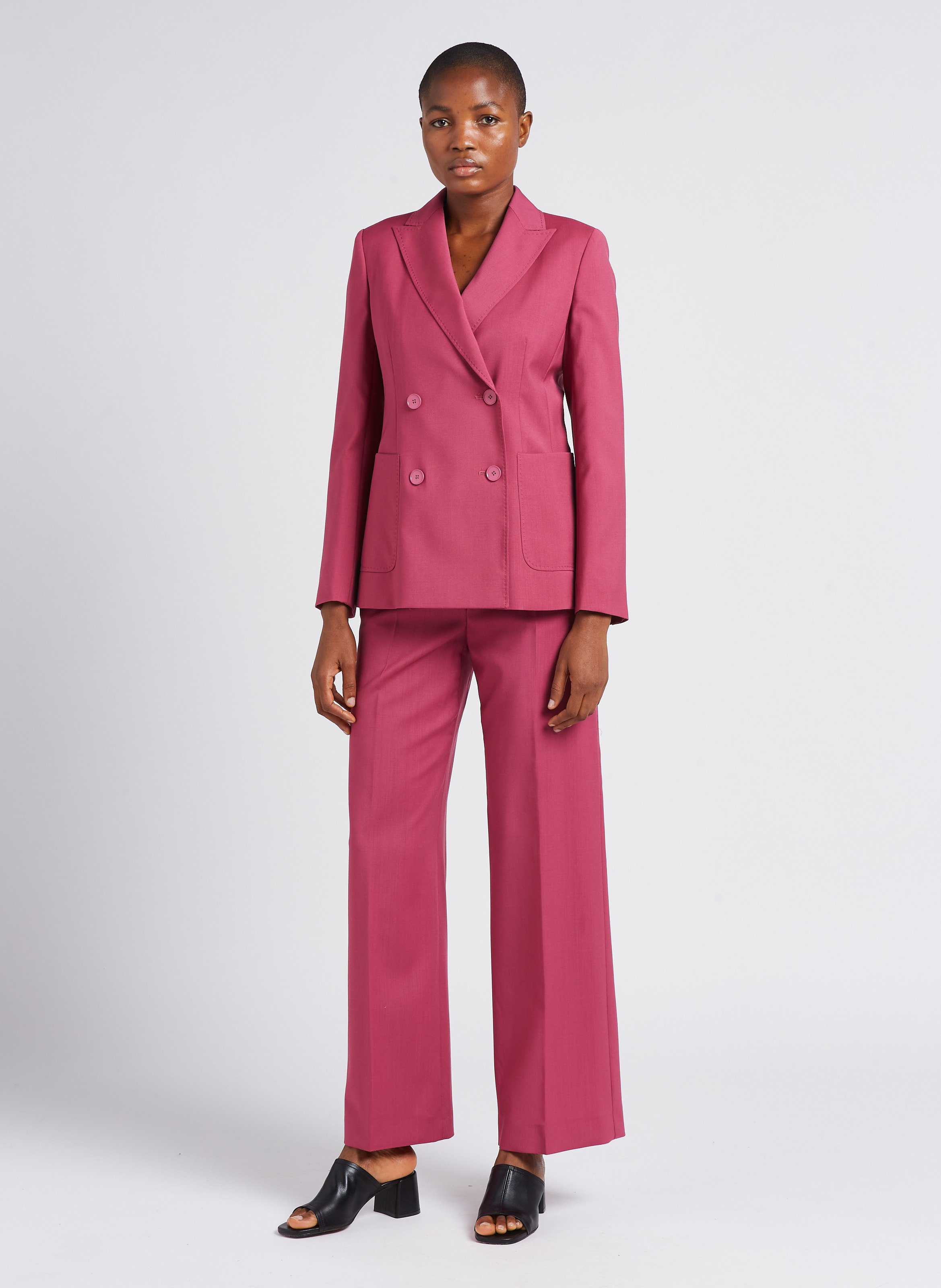 Mules à talon en cuir Butterfly JONAK Noir