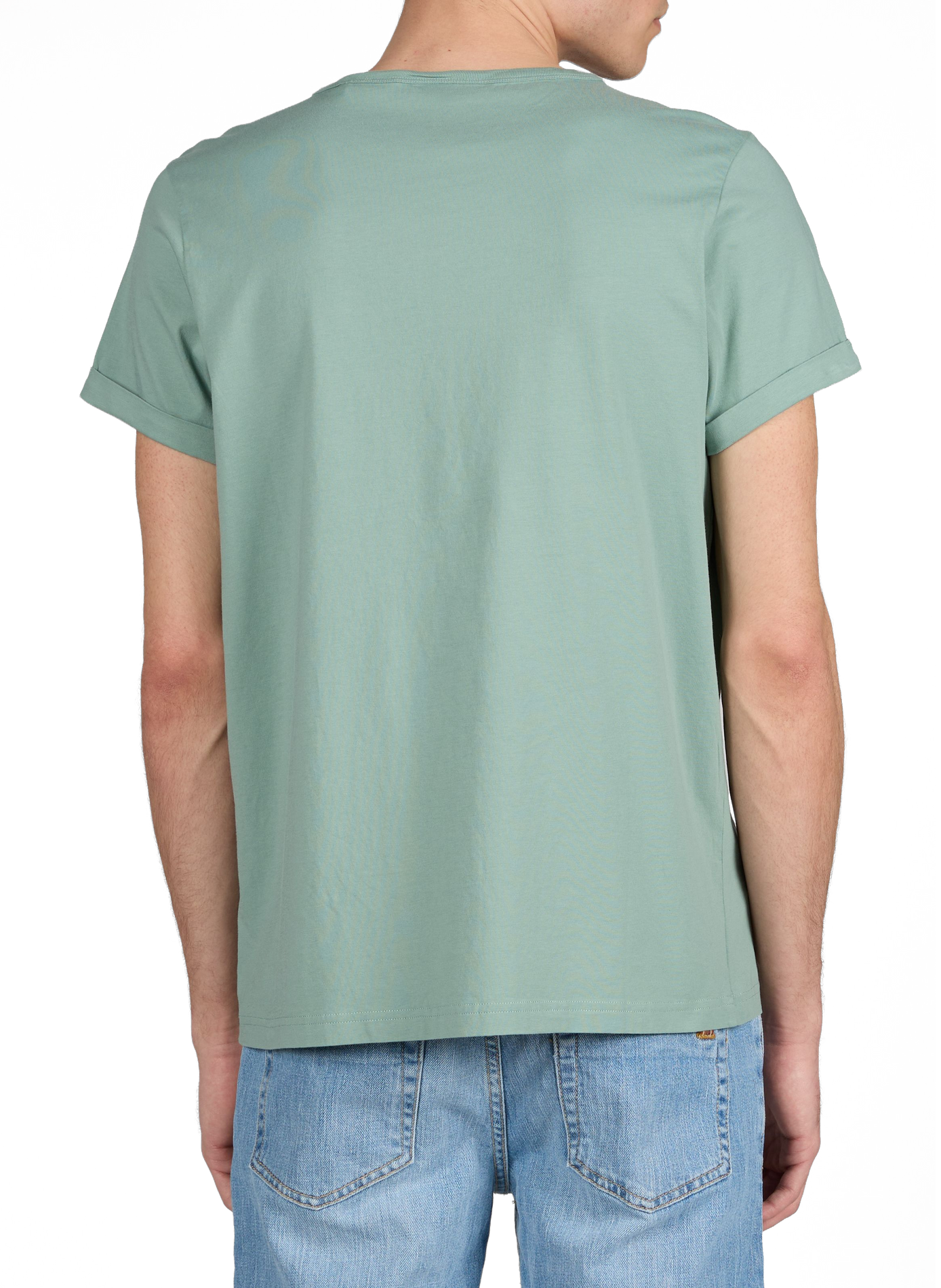 T-shirt Poitou embroidered in organic cotton MAISON LABICHE Green