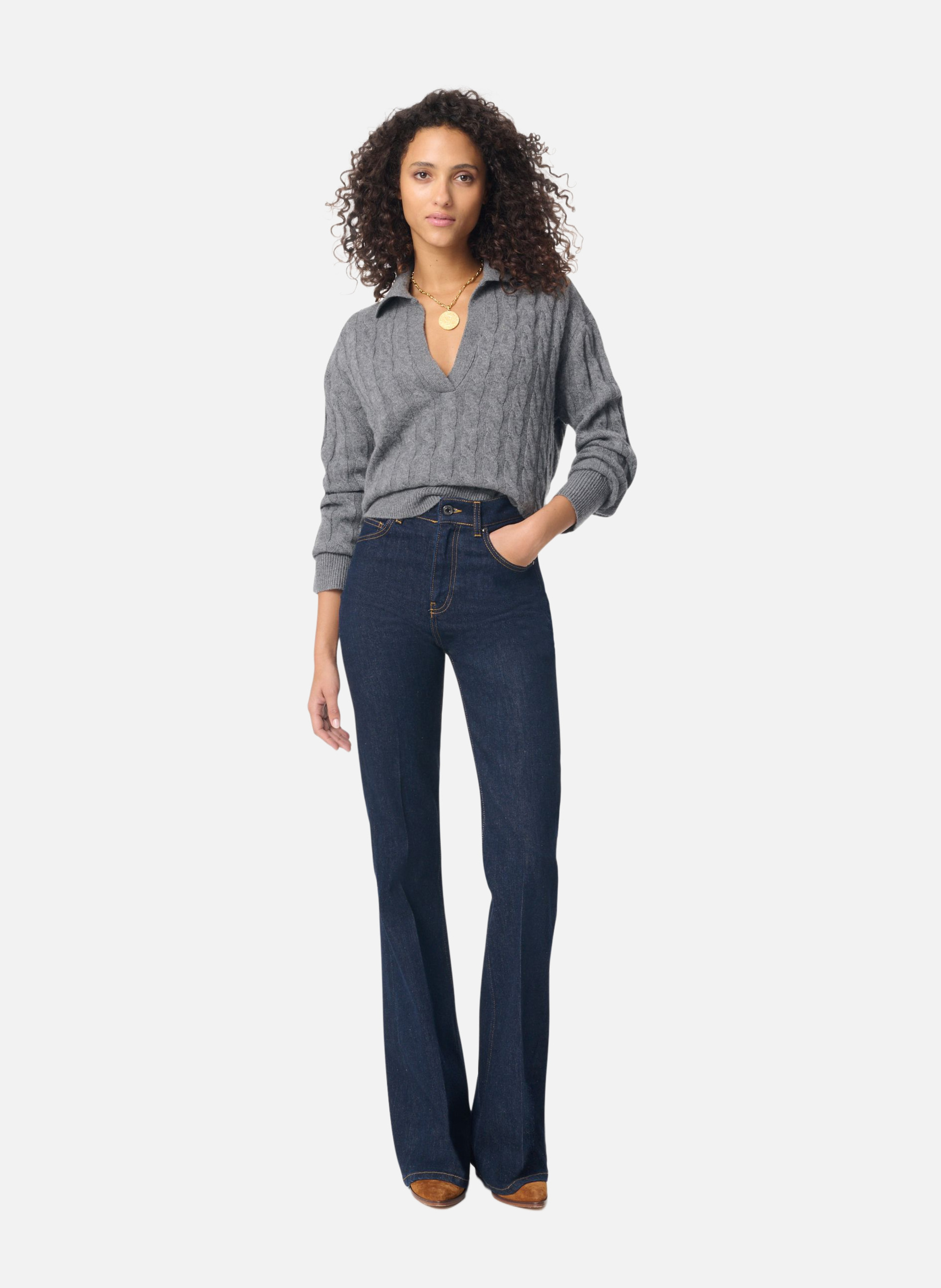 Pantalon flare ethan VANESSA BRUNO Bleu