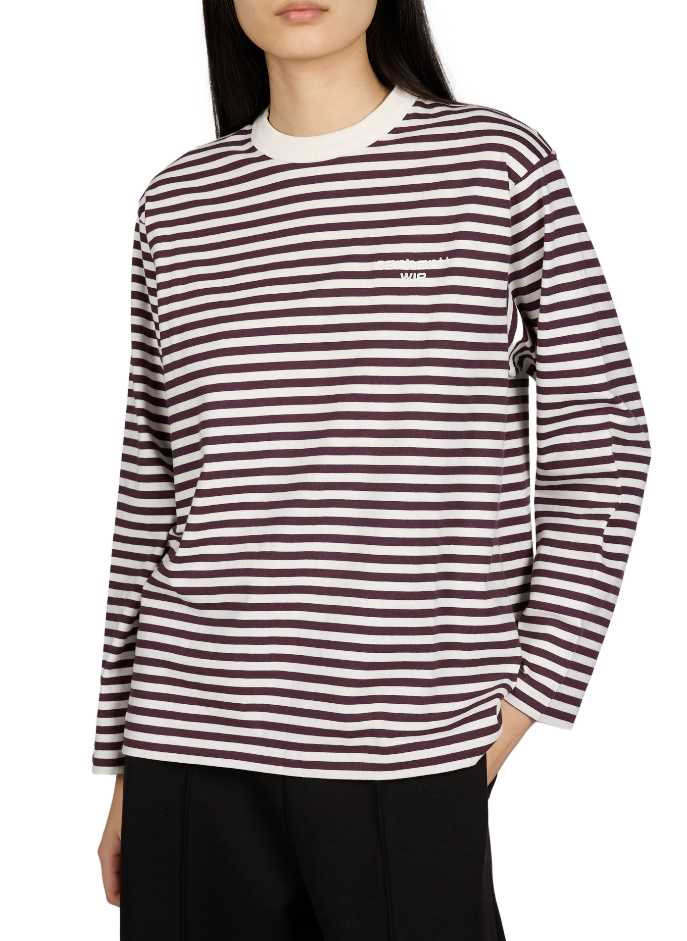 T-shirt manches longues à rayures en coton CARHARTT WIP Multicolore