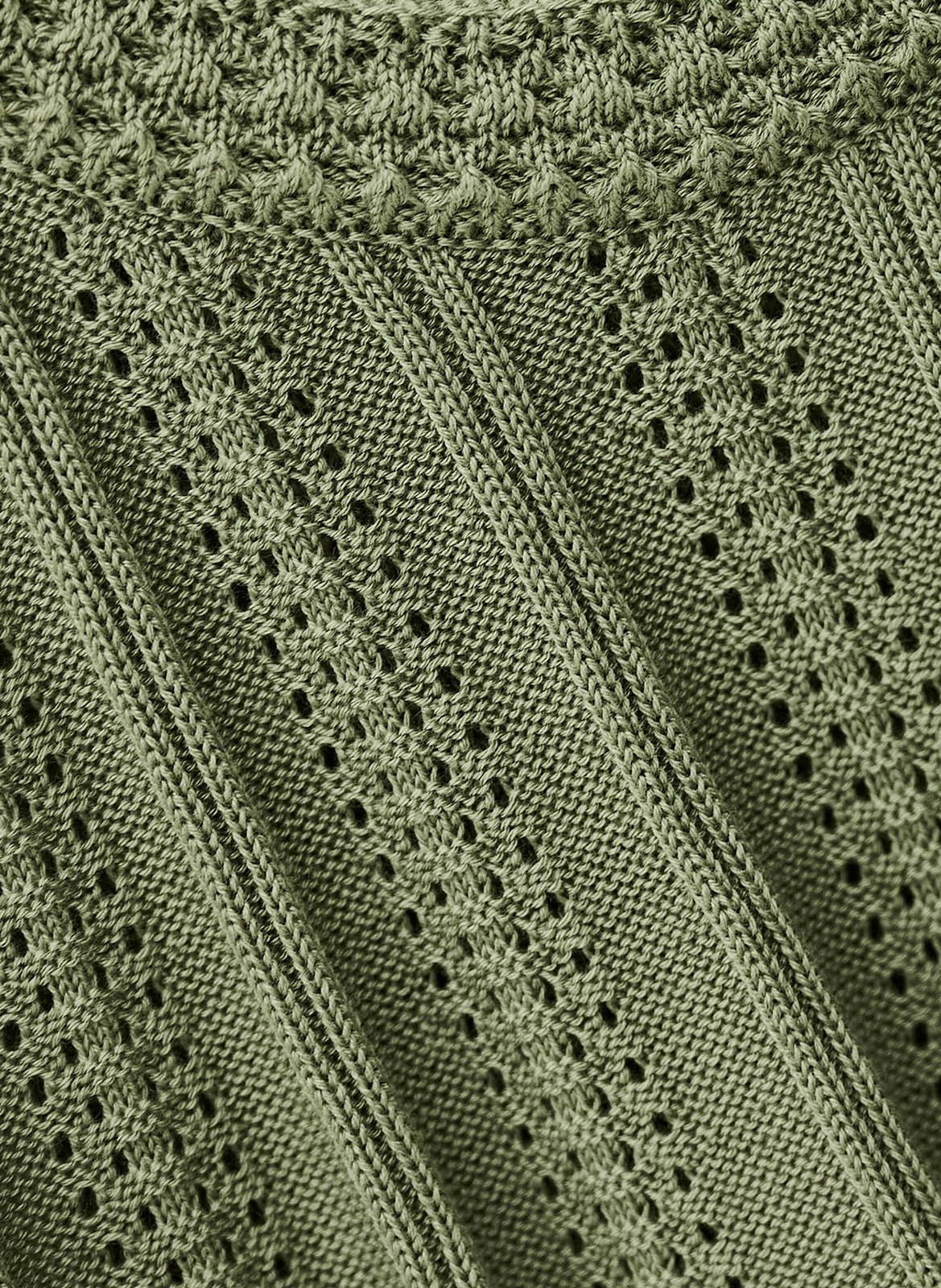 Top ample en maille serres BA&SH Kaki