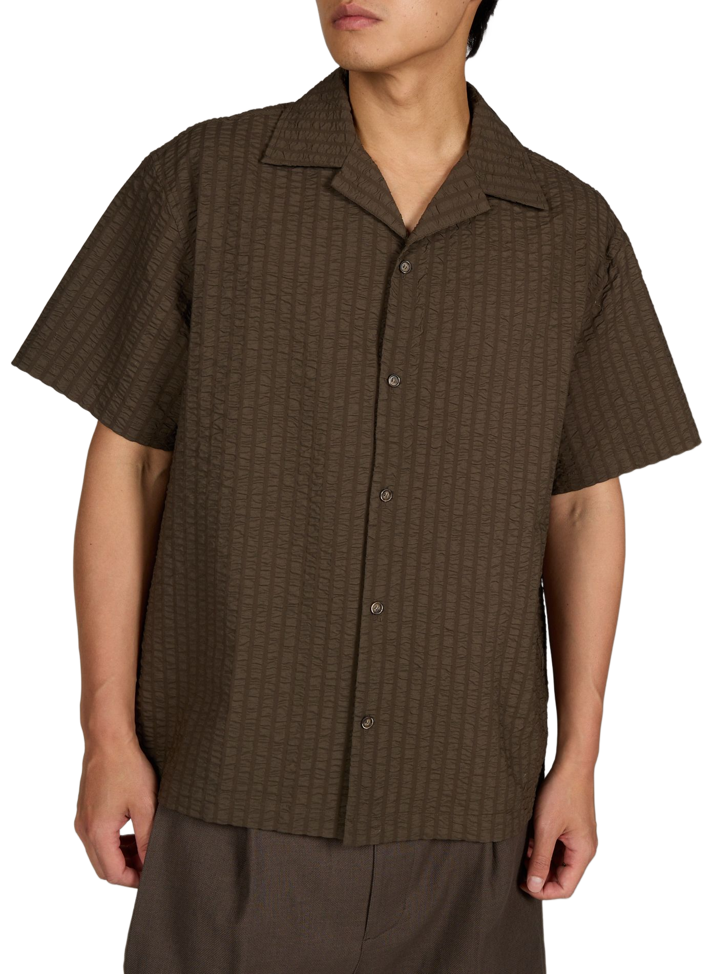 Camisa de mangas cortas texturizada MERELY MADE Verde