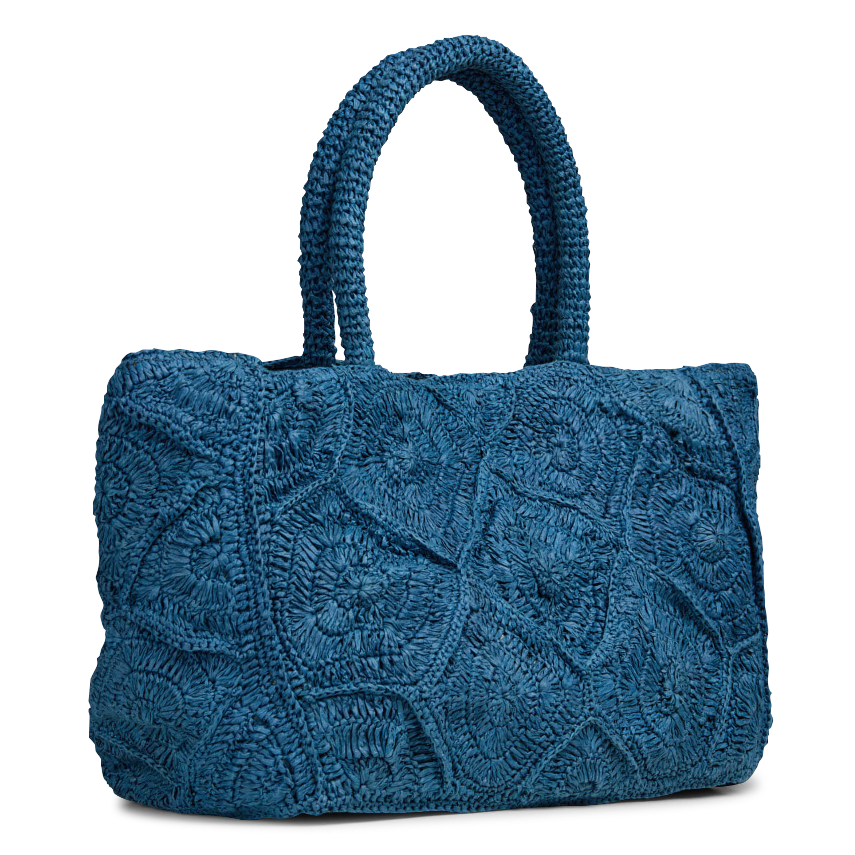 Cabas en raphia marlon MAISON 123 Bleu