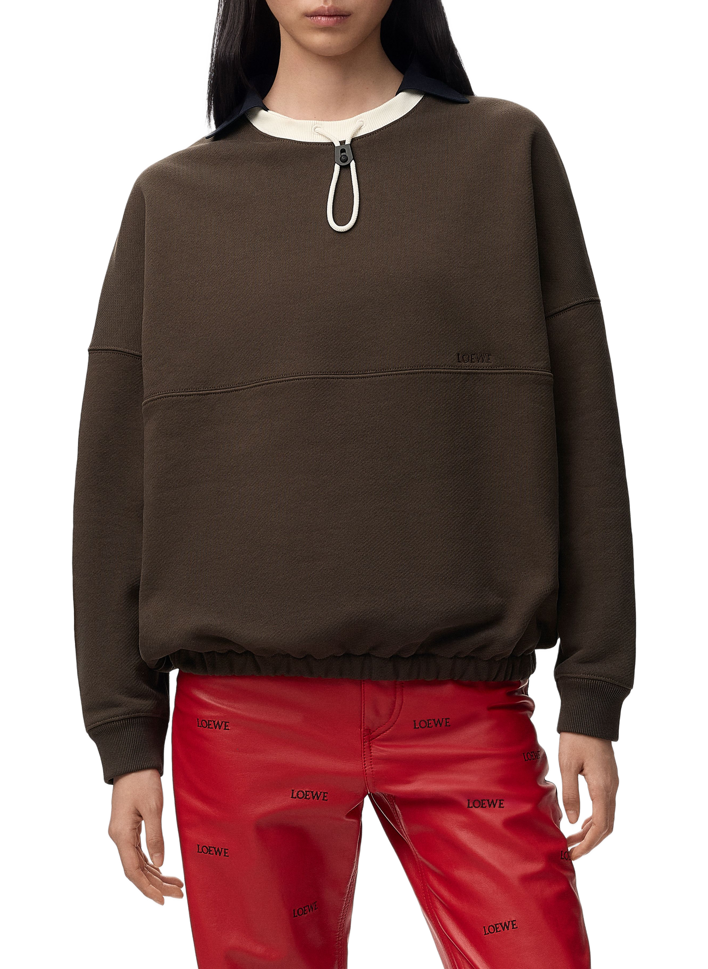 Baumwoll-Sweatshirt LOEWE Braun