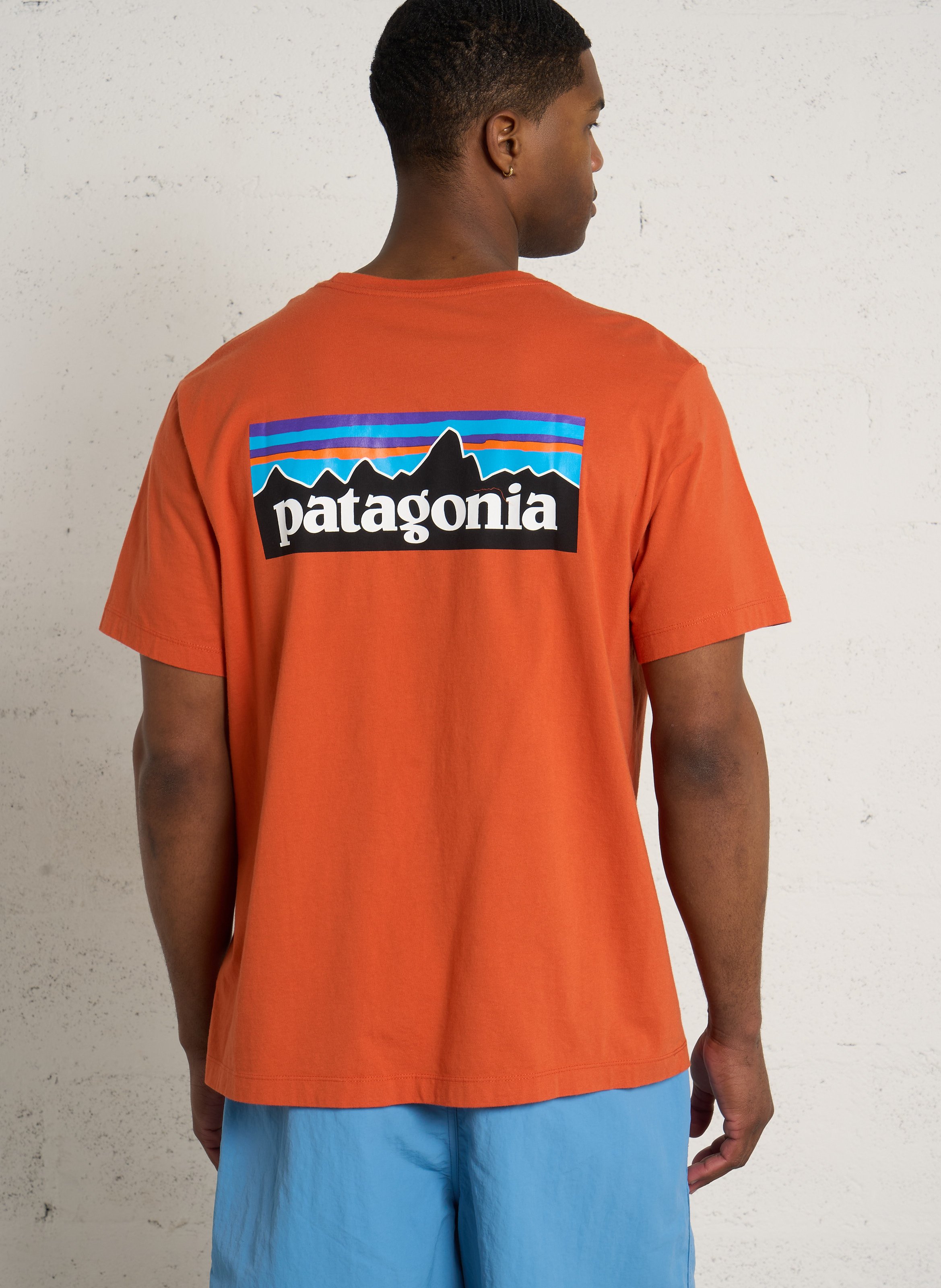 Oversized T-shirt met ronde hals van biologisch katoen met zeefdruk  Clor