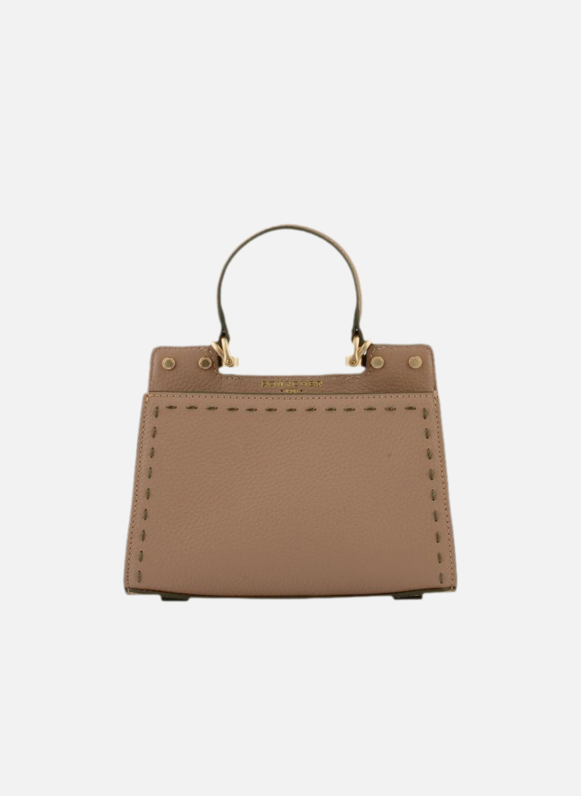 Trianon | sac à main micro en cuir de vachette POURCHET Kaki