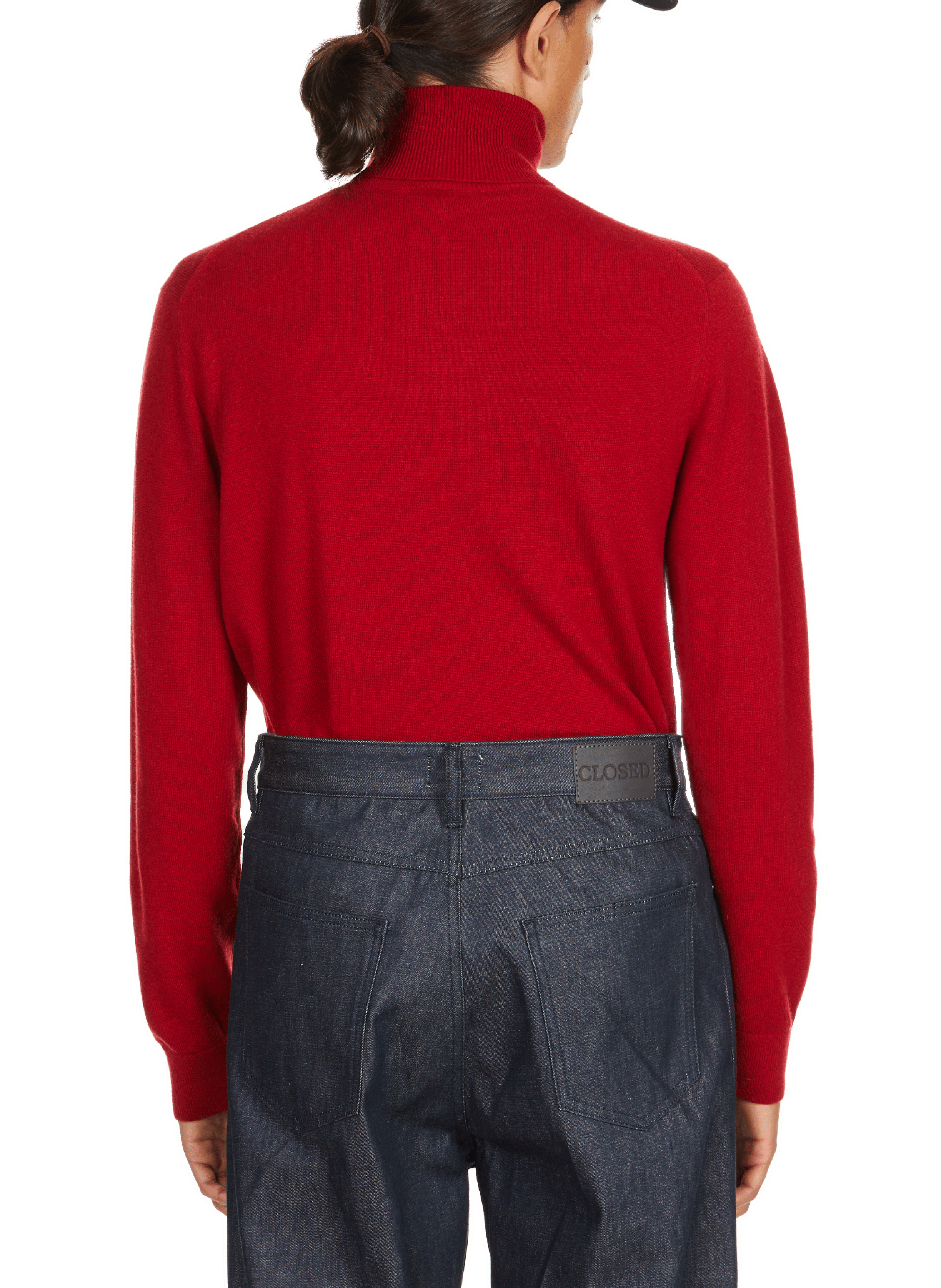 Pull en cachemire AU PRINTEMPS PARIS Rouge