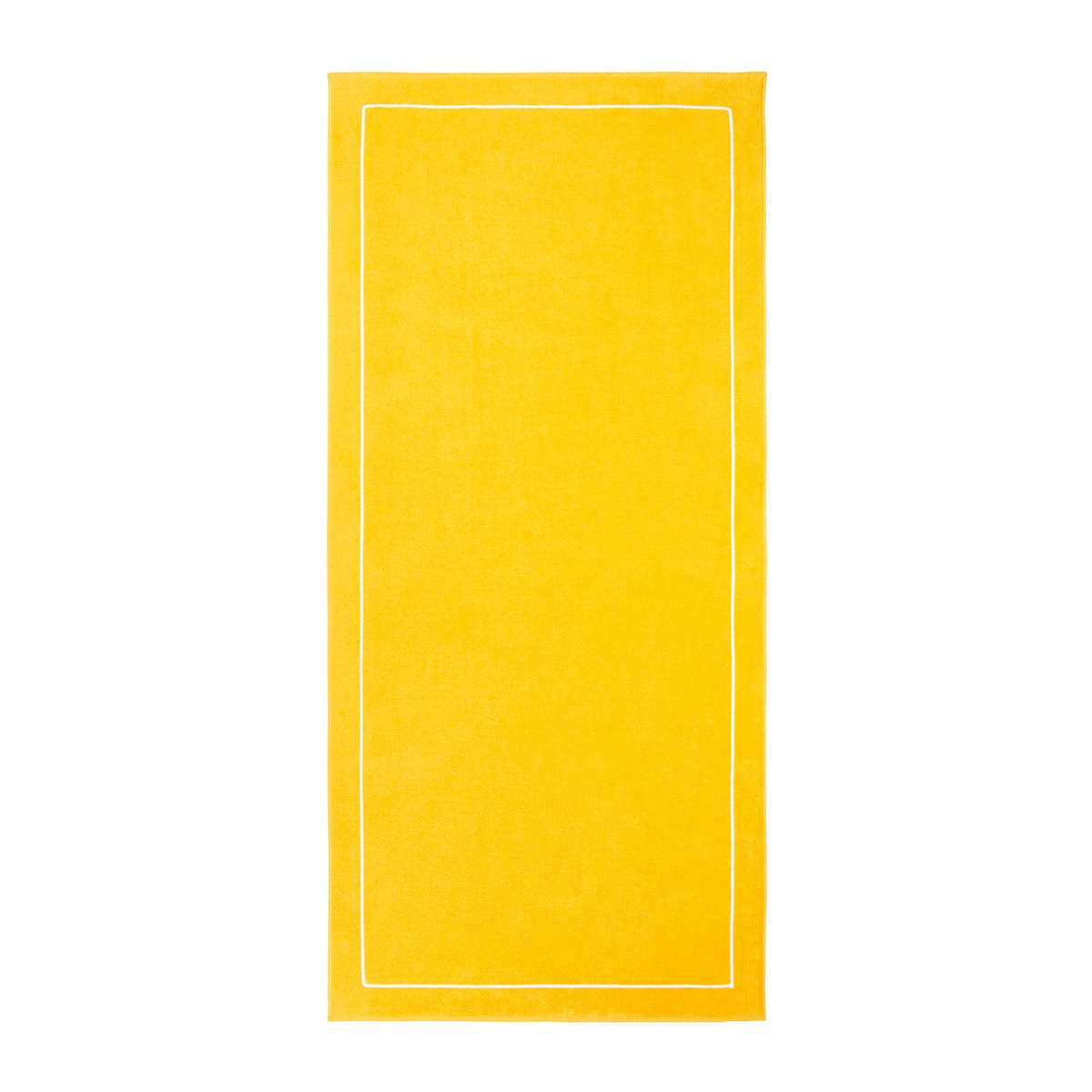 Serviette de plage  en coton, croisière YVES DELORME Jaune