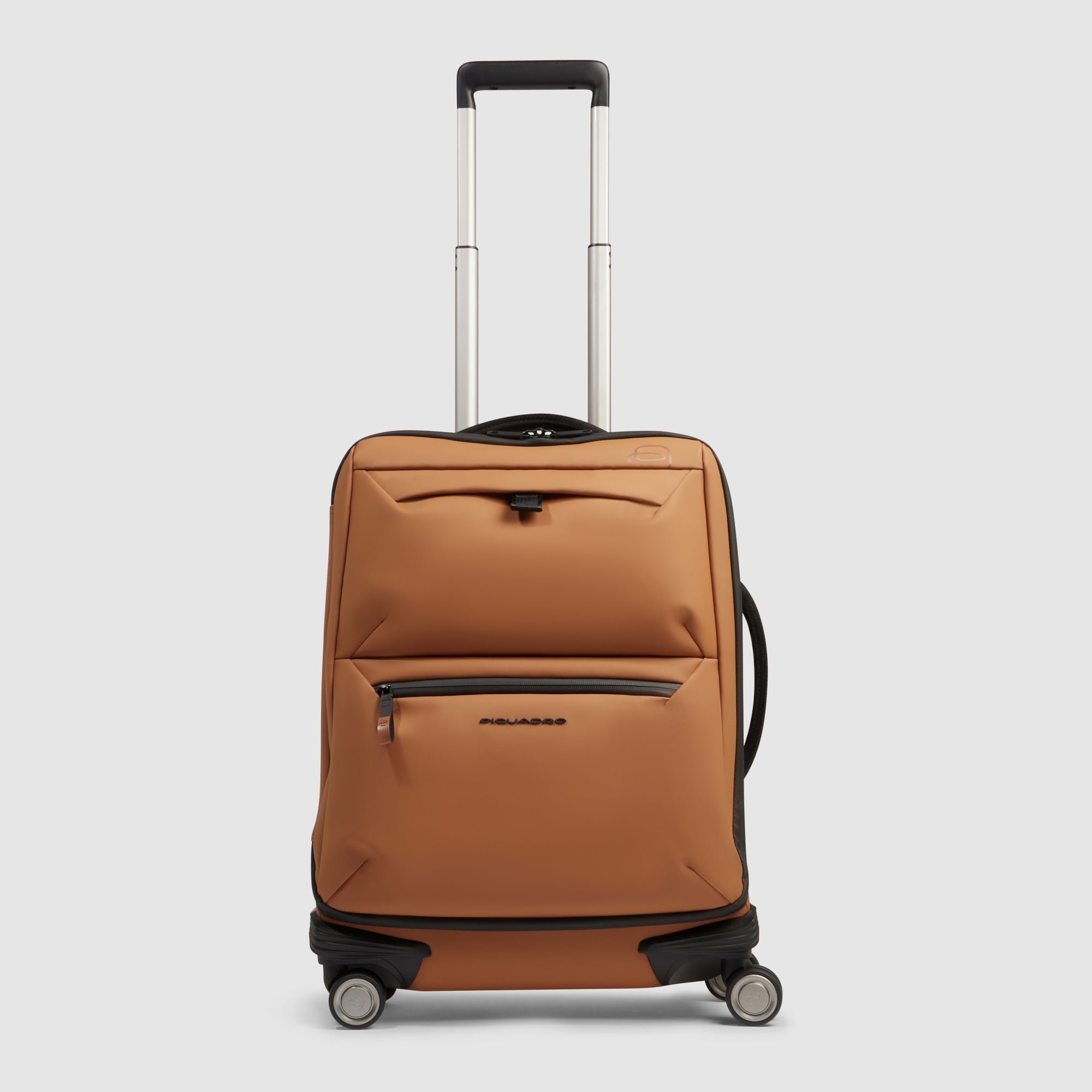 Slanke waterafstotende handbagagekoffer met 4 wielen PIQUADRO Bruin