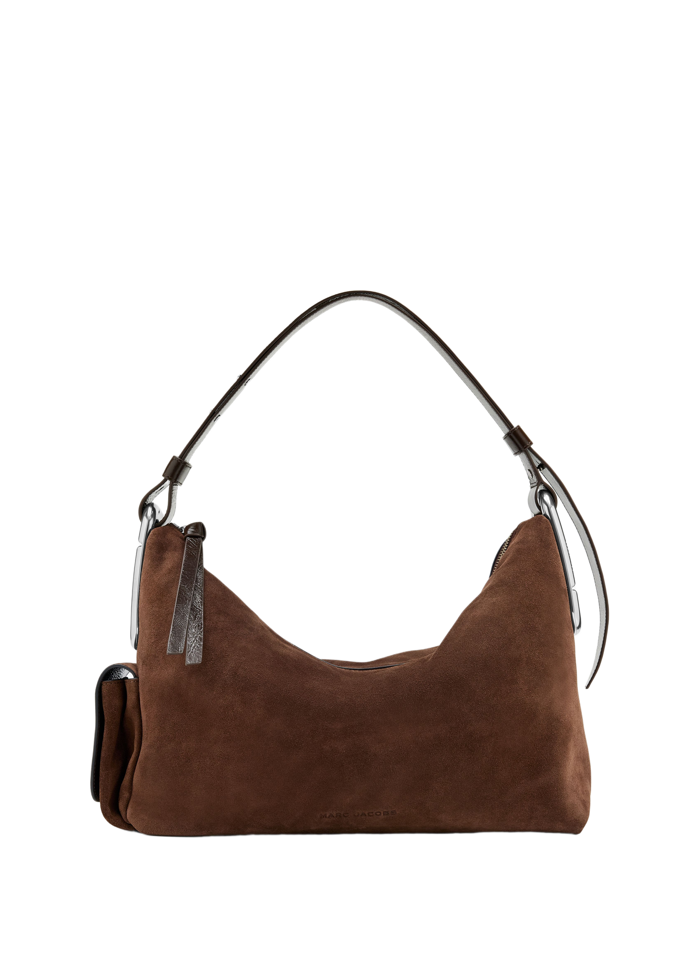 Schoudertas The Scene Large van suède leer MARC JACOBS Bruin
