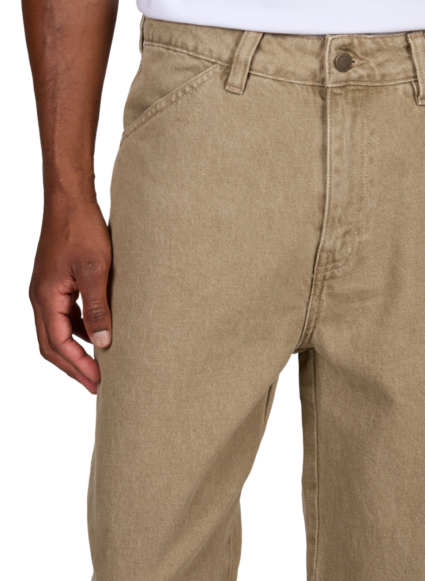 Baumwolljeans FAGUO Beige