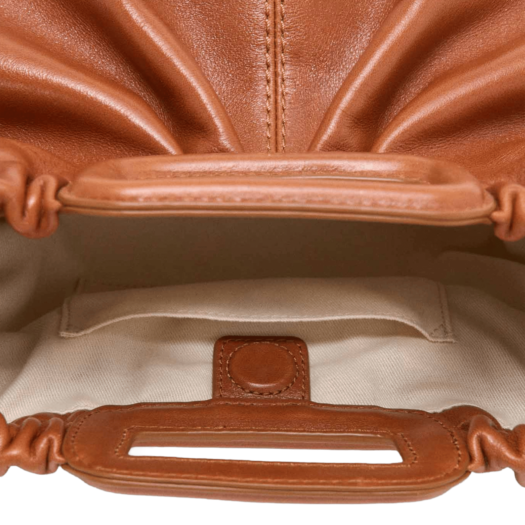 Sac bandoulière en cuir MAJE Marron