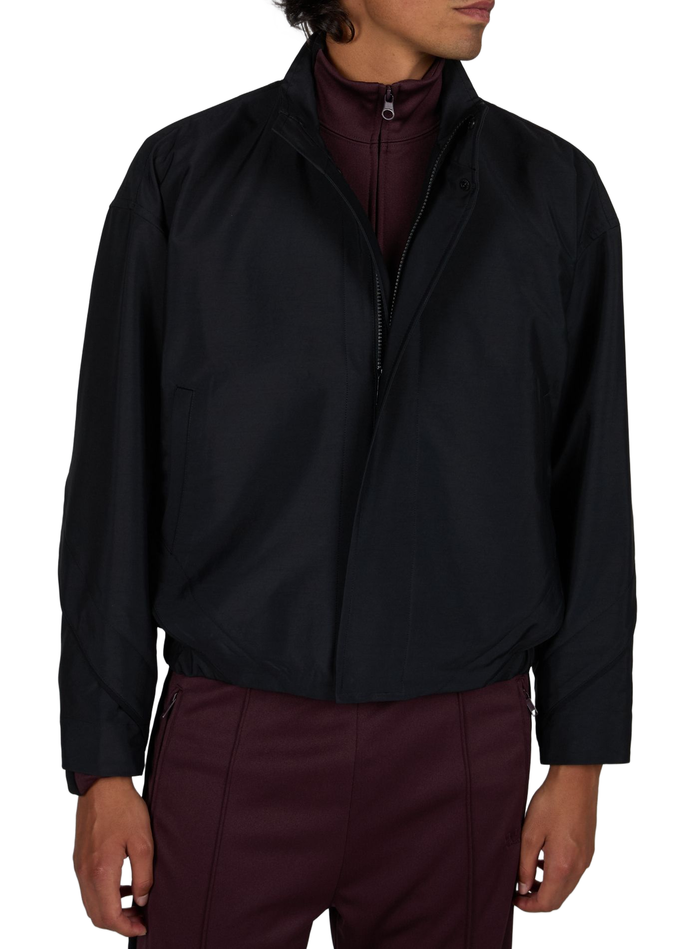 Solid high-neck jacket ISSEY MIYAKE Black