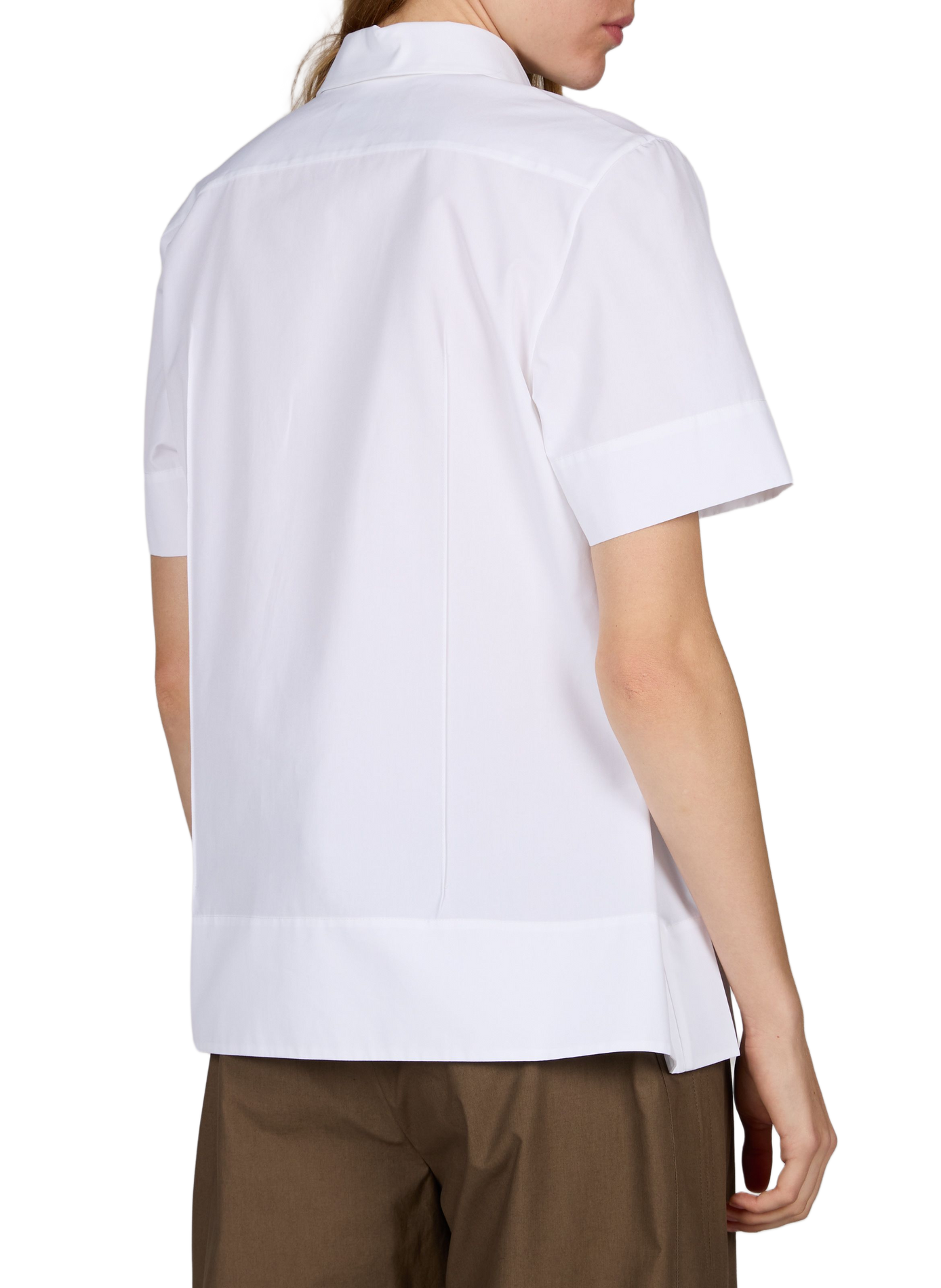 Chemise droite en coton CALVIN KLEIN COLLECTION Blanc