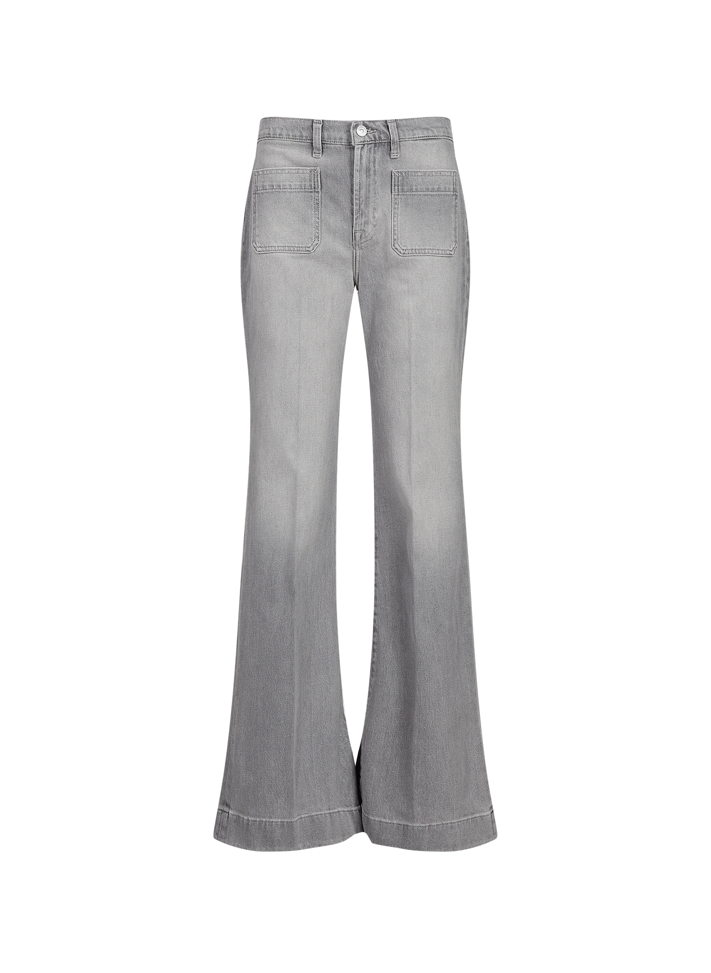 Pantalon velours côtelé en coton OBJECT Marron